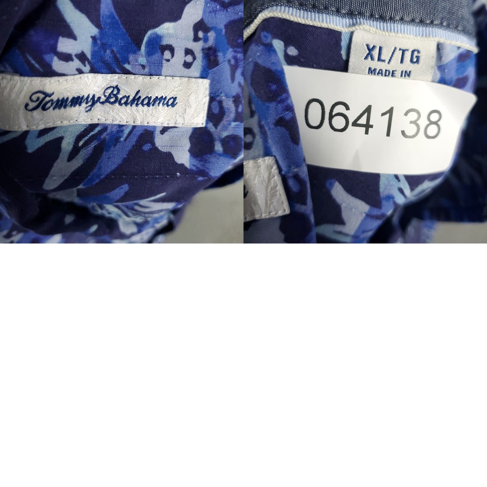 Tommy Bahama Tommy Bahama Shirt Mens XL Silk Hawaiian Button-Up Short Sleeve Blue Aloha Island Tropical Mens Size US XL / EU 56 / 4 - 8 Thumbnail