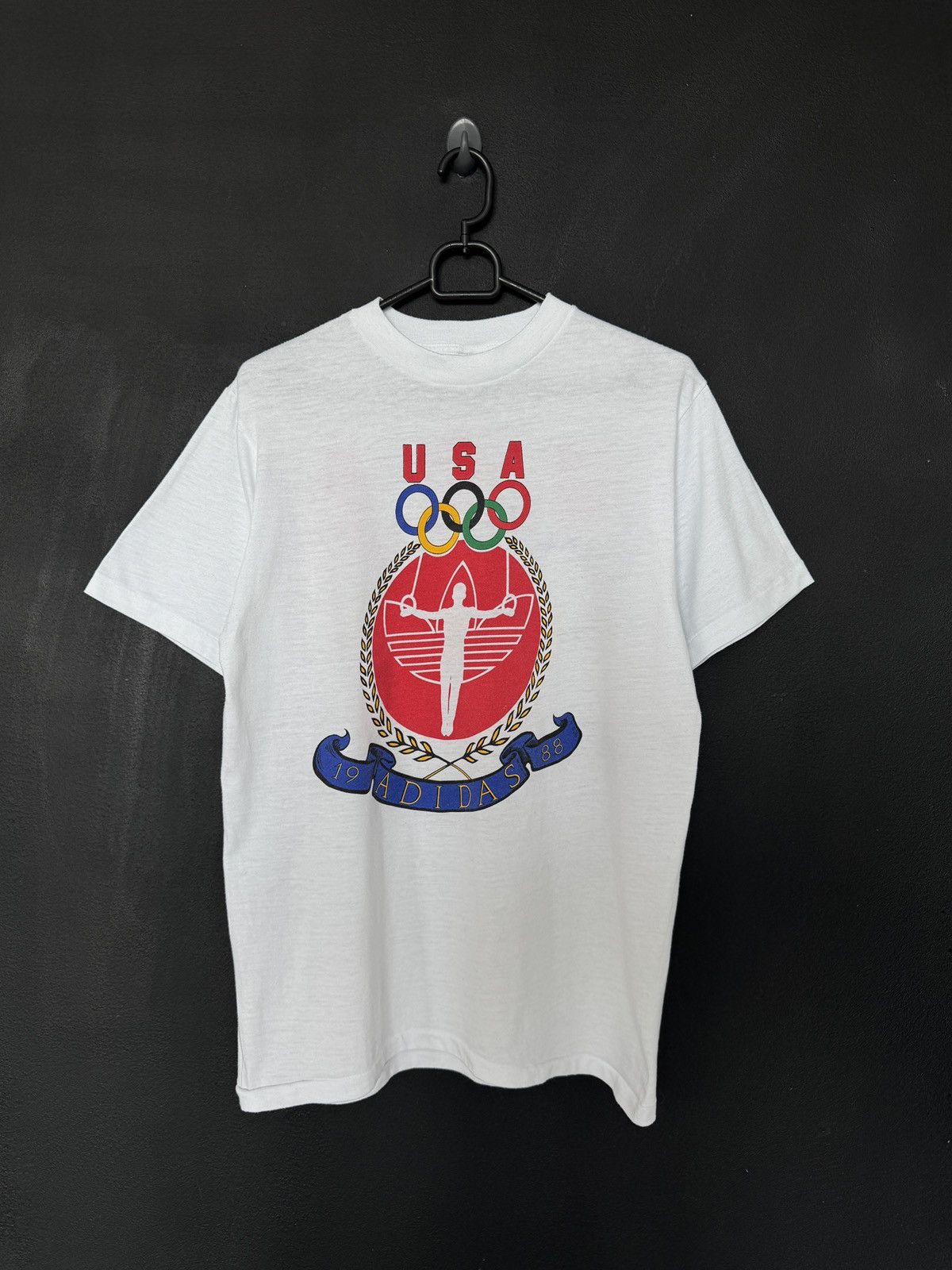 Adidas Adidas Olympics T-Shirt Vintage 80s Summer Games Seoul Size US M / EU 48-50 / 2 - 2 Thumbnail