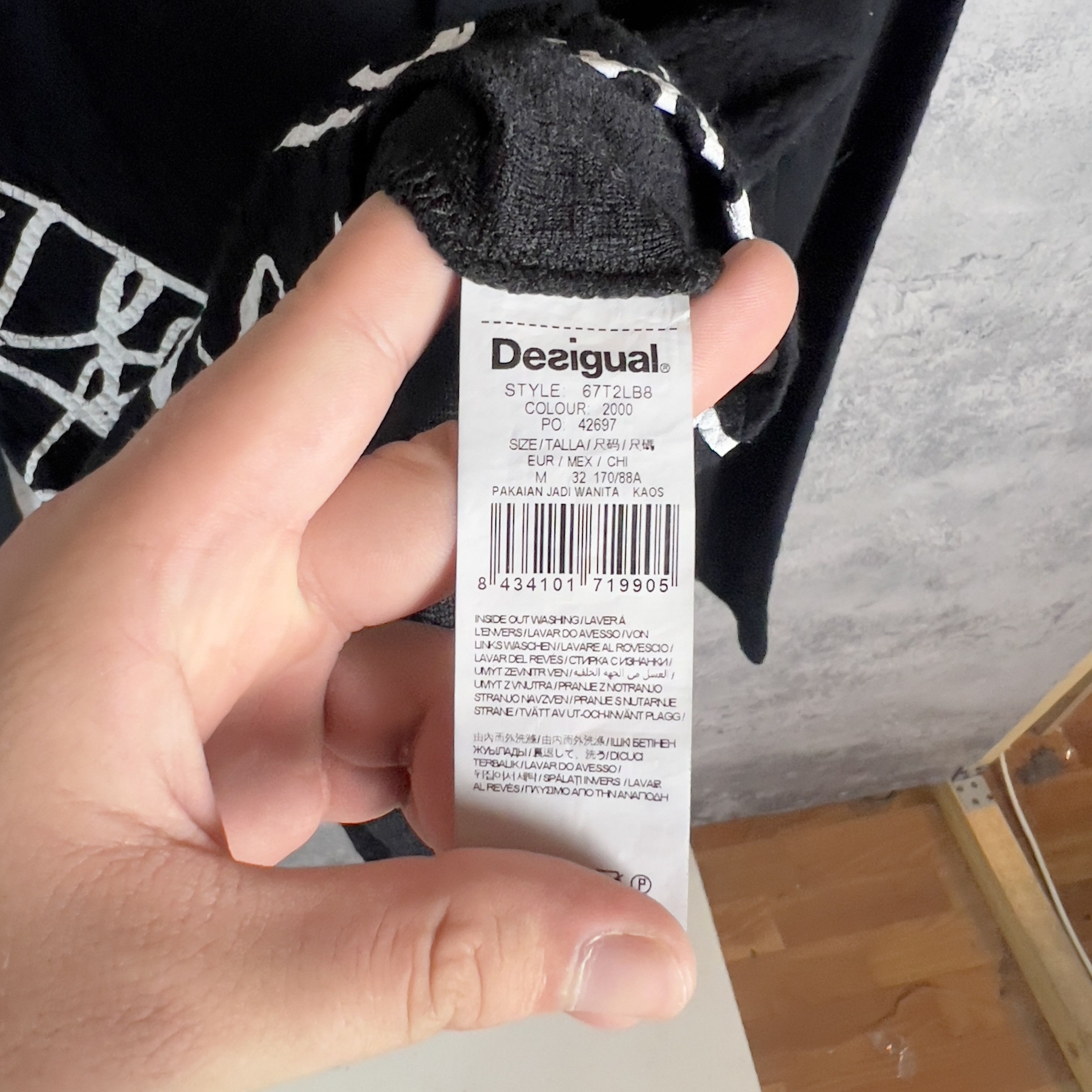 Desigual Desigual Blouse Women's Size M Black Long Sleeve Size M / US 6-8 / IT 42-44 - 7 Thumbnail