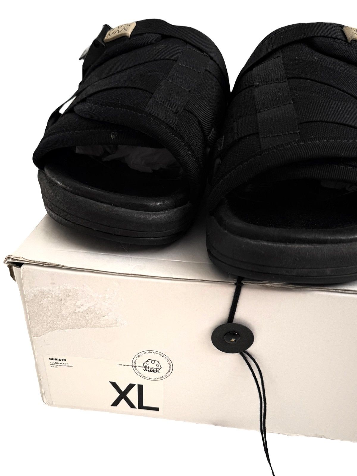 Visvim SzXL RARE Black Christo Sandals Size US 12 / EU 45 - 2 Thumbnail