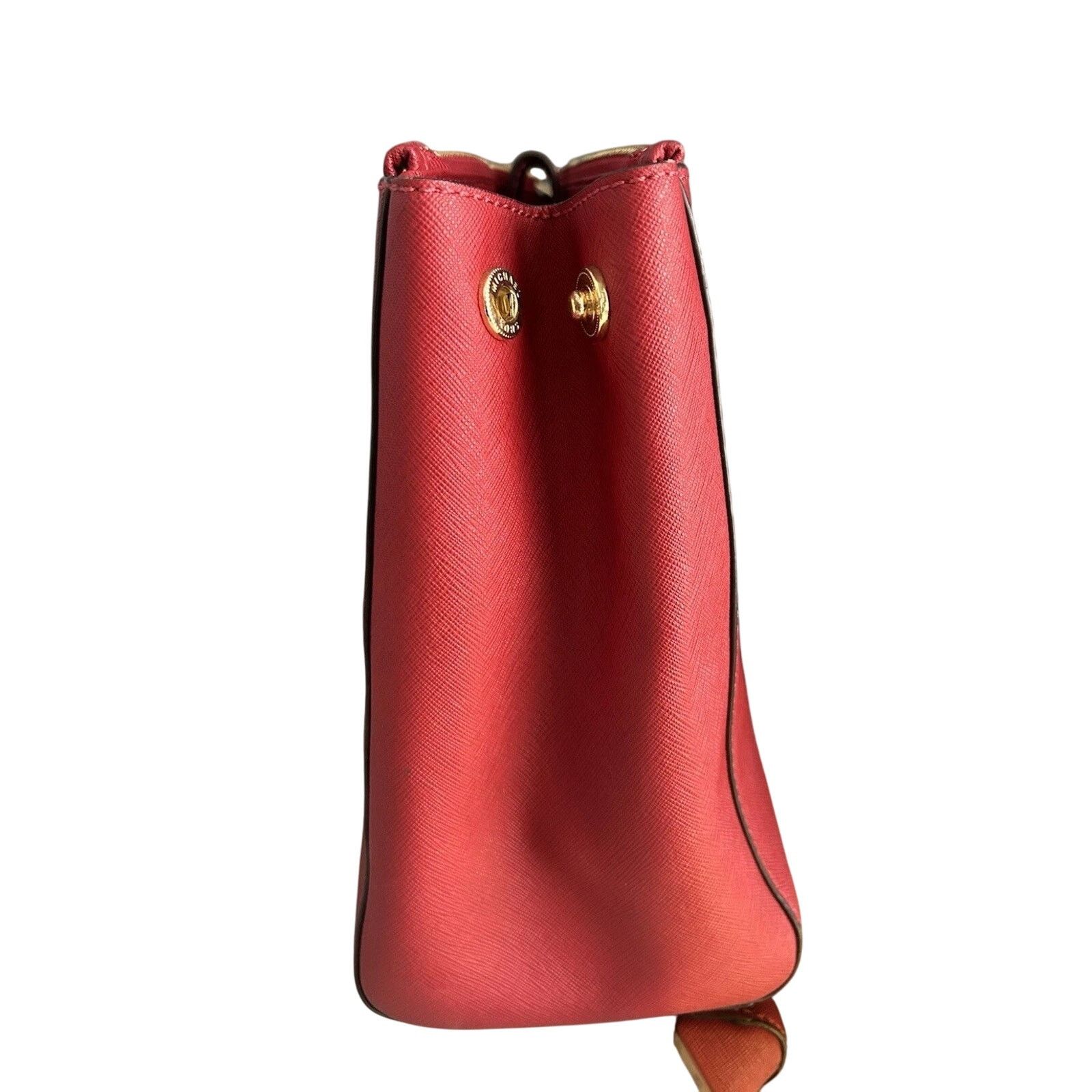 Michael Kors Michael Kors Sutton Red Satchel Saffiano Leather Handle Bag Size ONE SIZE - 18 Thumbnail