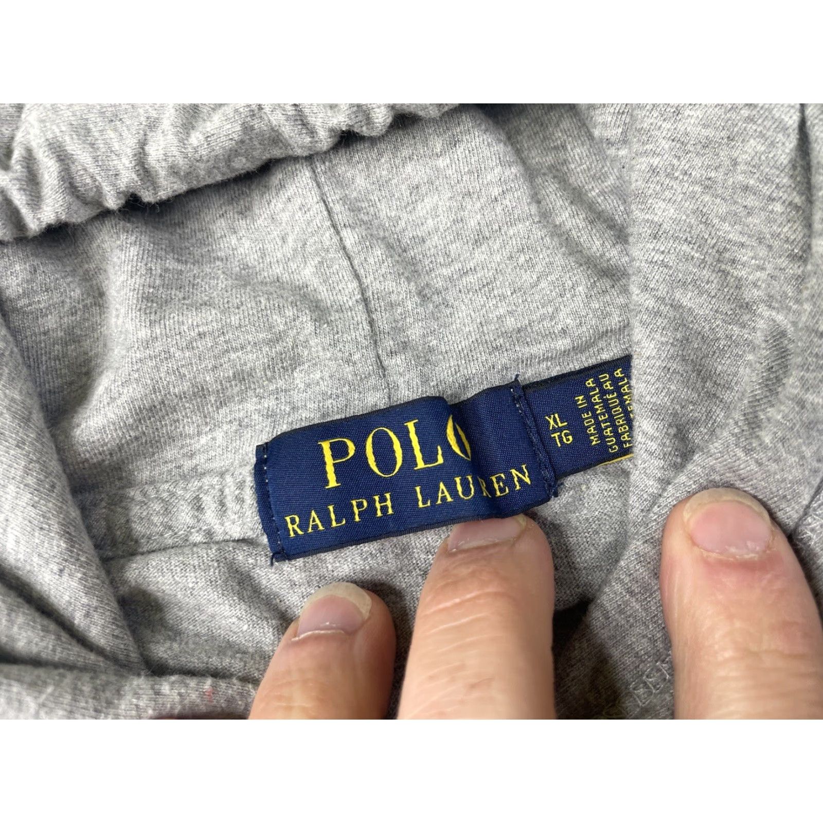 Polo Ralph Lauren Polo Ralph Lauren Mens Lightweight Jersey Polo Bear Hoodie Shirt Gray L Size US L / EU 52-54 / 3 - 3 Thumbnail