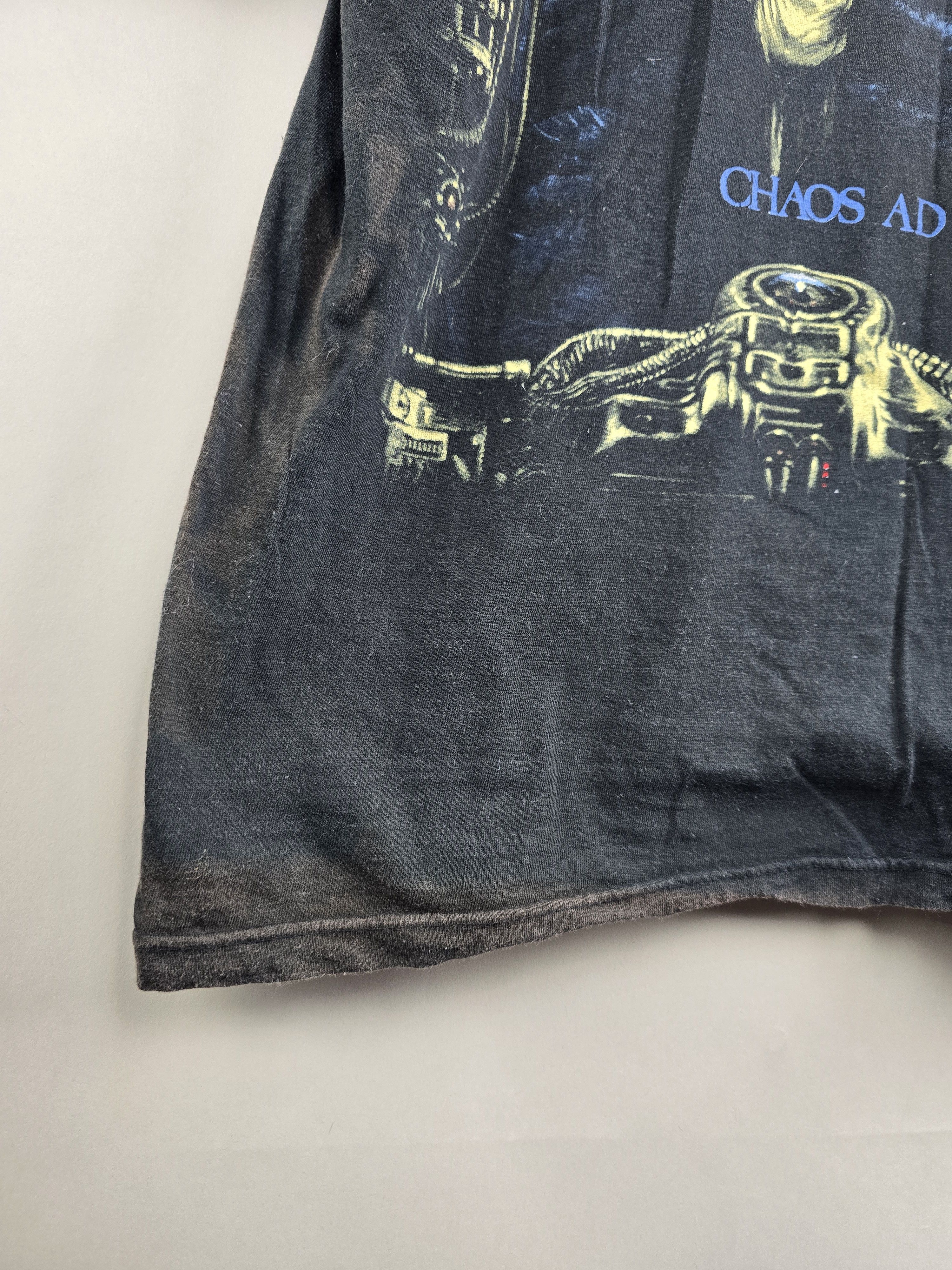 Band Tees × Vintage 1994 Sepultura Chaos AD XL 22.5" 29" Size US XL / EU 56 / 4 - 3 Thumbnail
