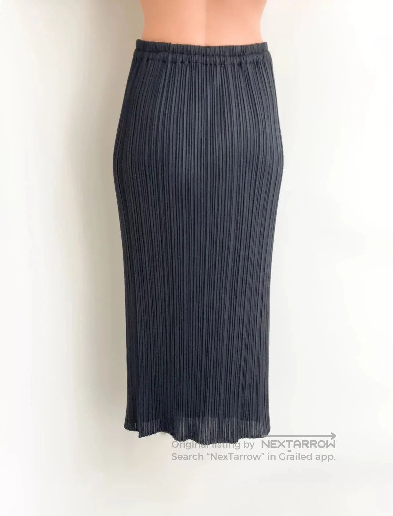 Issey Miyake Issey Miyake Green Zip Skirt. Size 23" - 2 Thumbnail
