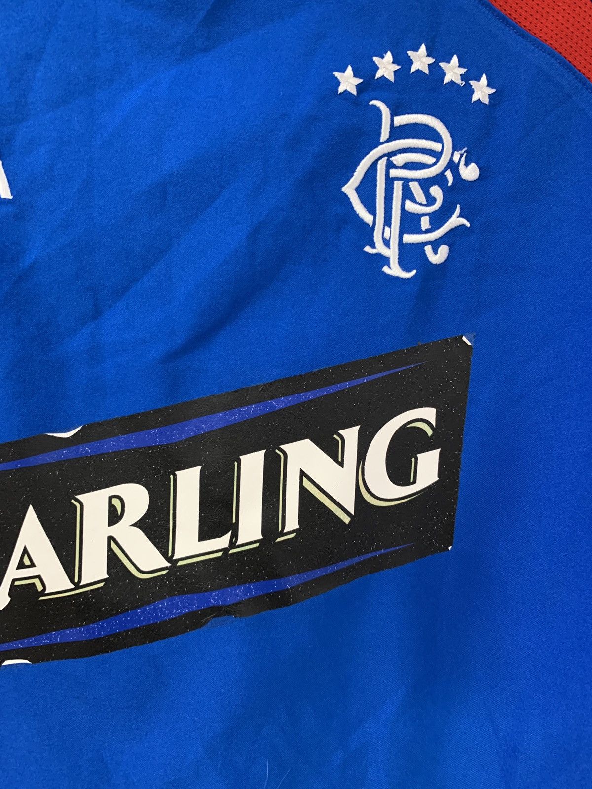 Diadora Rangers Glasgow Home Football Shirt Diadora Soccer Jersey #5 Size US M / EU 48-50 / 2 - 6 Thumbnail