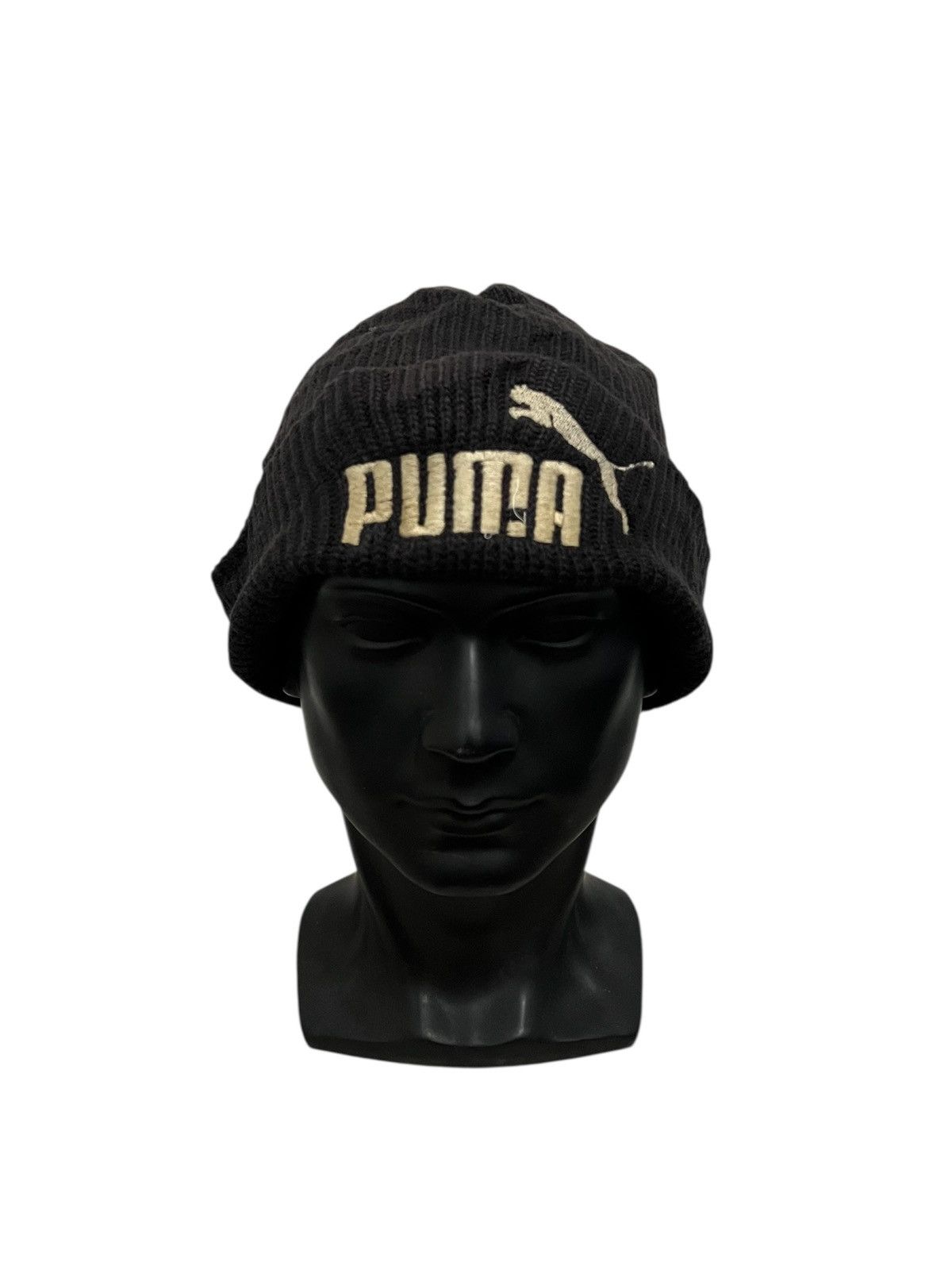 Puma Vintage puma Spell out Beanie Hat Size ONE SIZE - 1 Thumbnail