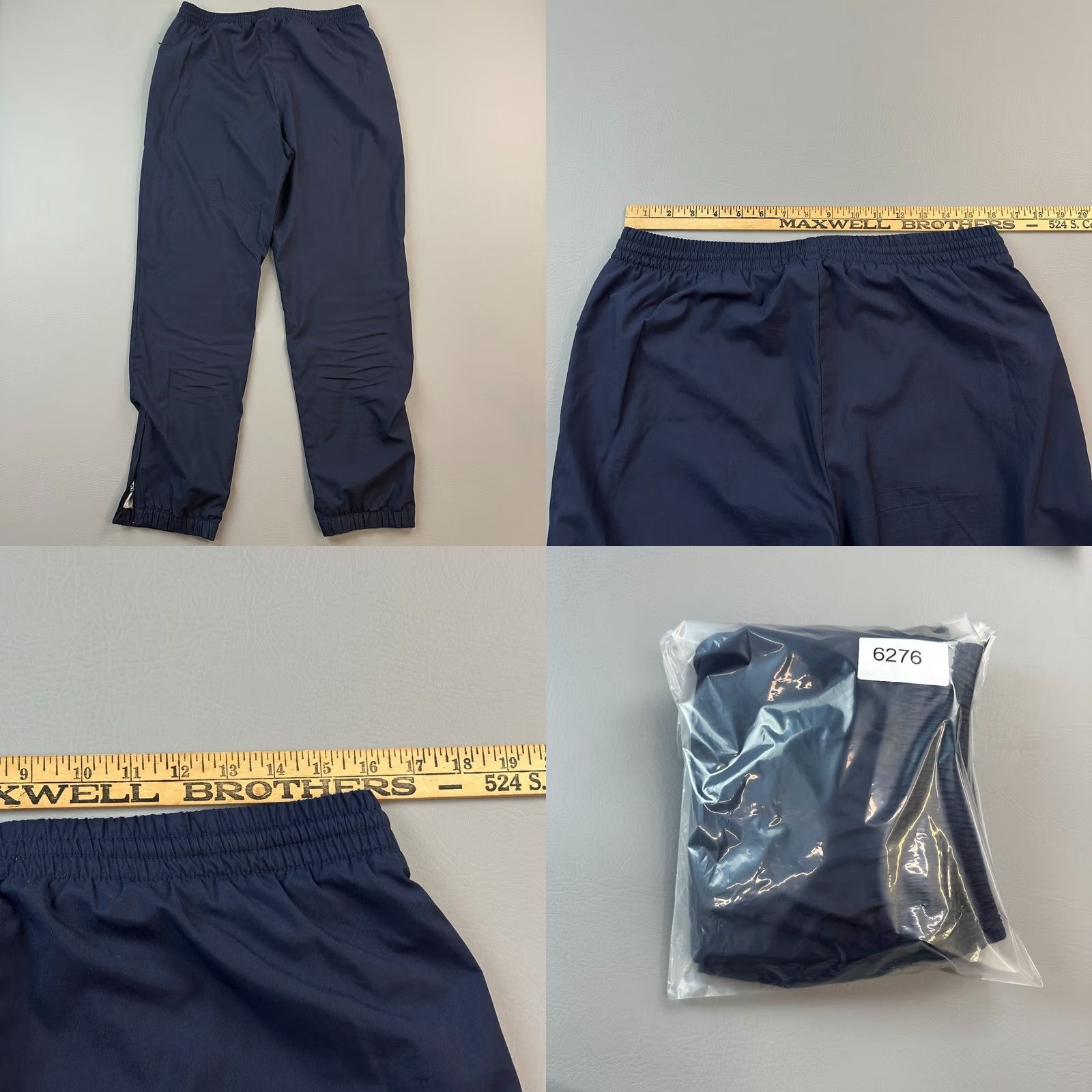 Champion VINTAGE Champion Pants Mens Small Blue Fleece Lined Ankle Zip Windbreaker Y2K Size US 29 - 9 Thumbnail
