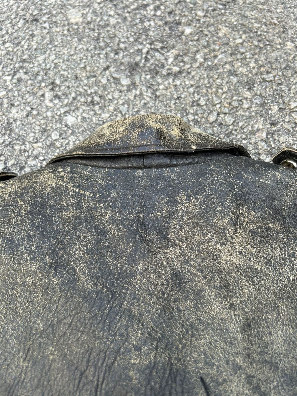 Other Vintage Avant Garde Punk Leather Jacket Size S / US 4 / IT 40 - 5 Thumbnail