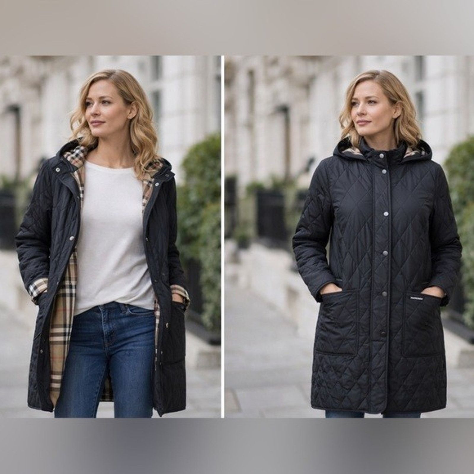 Burberry BURBERRY PARKGATE BEIGE HOODED QUILTED LONG JACKET L $2K Size L / US 10 / IT 46 - 2 Thumbnail