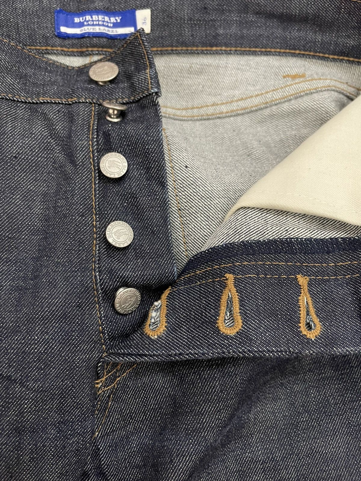 Burberry × Vintage Burberry Blue Label Nova Check Tartan Denim Jeans Size US 28 / EU 44 - 7 Thumbnail