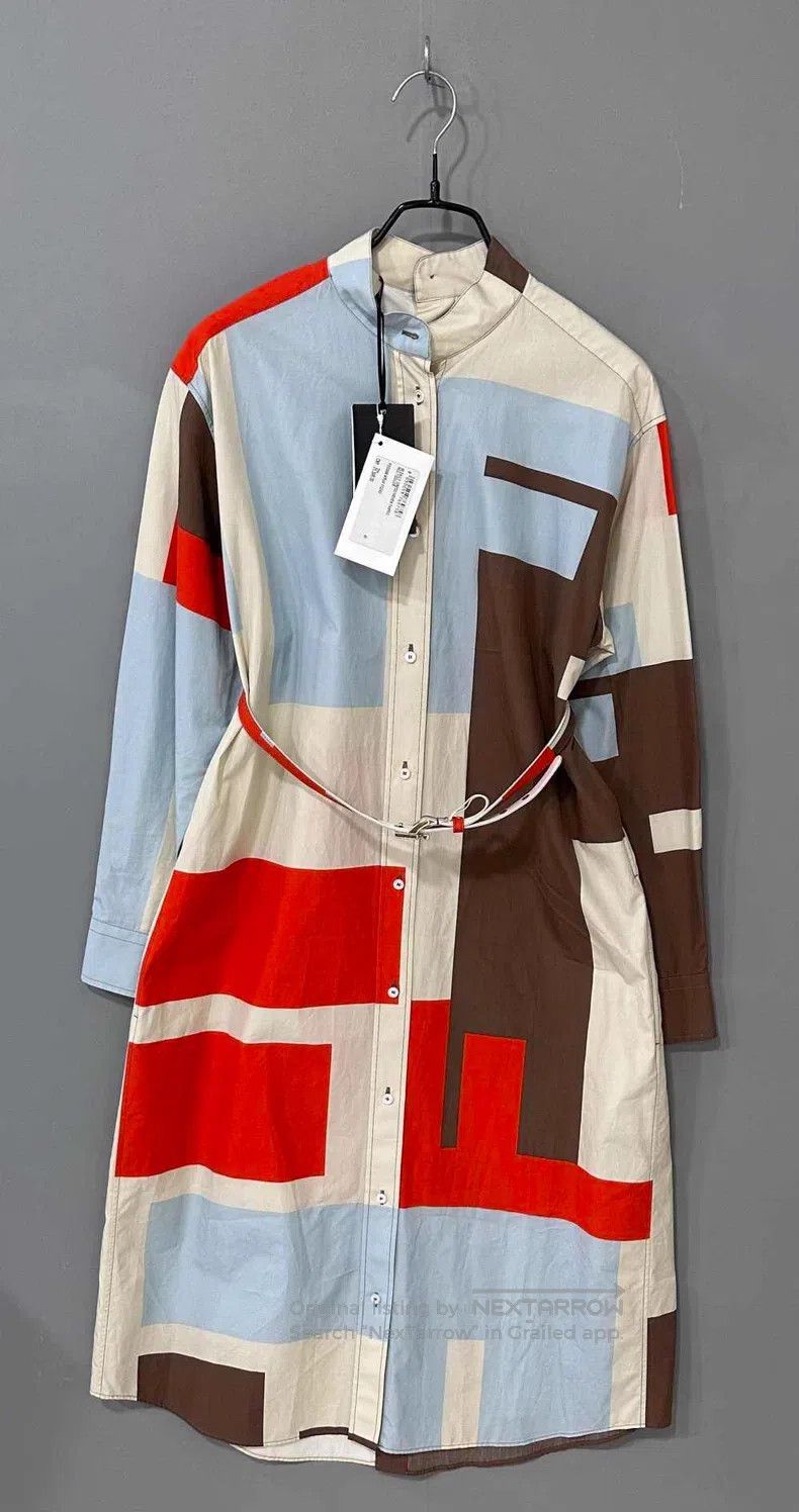 fendi shirt dress Dress , Brown, Size 36- Fendi