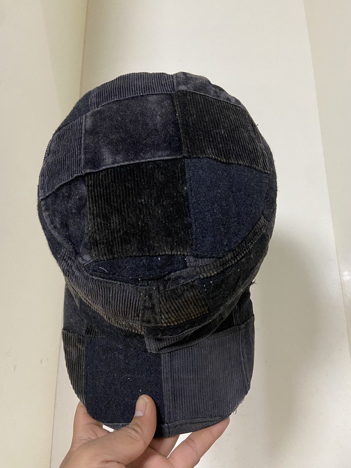 If Six Was Nine 2000s claim corduroy patchwork hat Size ONE SIZE - 3 Thumbnail