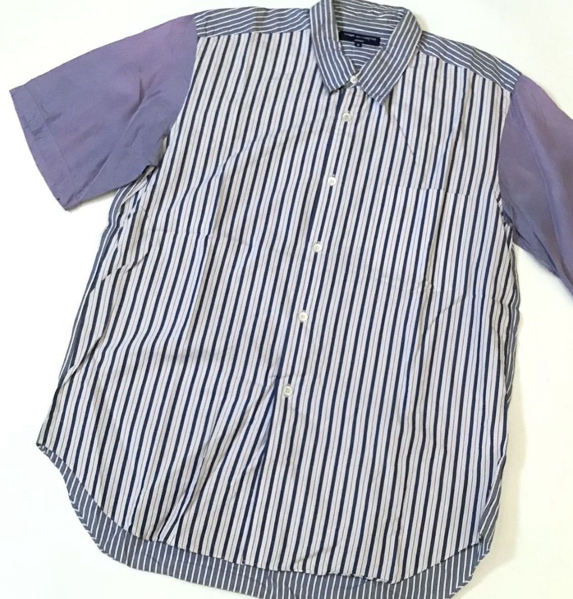 Comme des Garcons CDG homme AD2004 striped hybrid shirt Size US S / EU 44-46 / 1 - 2 Thumbnail