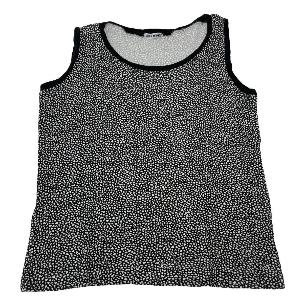 Issey Miyake Black Cotton Top Size M / US 6-8 / IT 42-44 - 1 Thumbnail