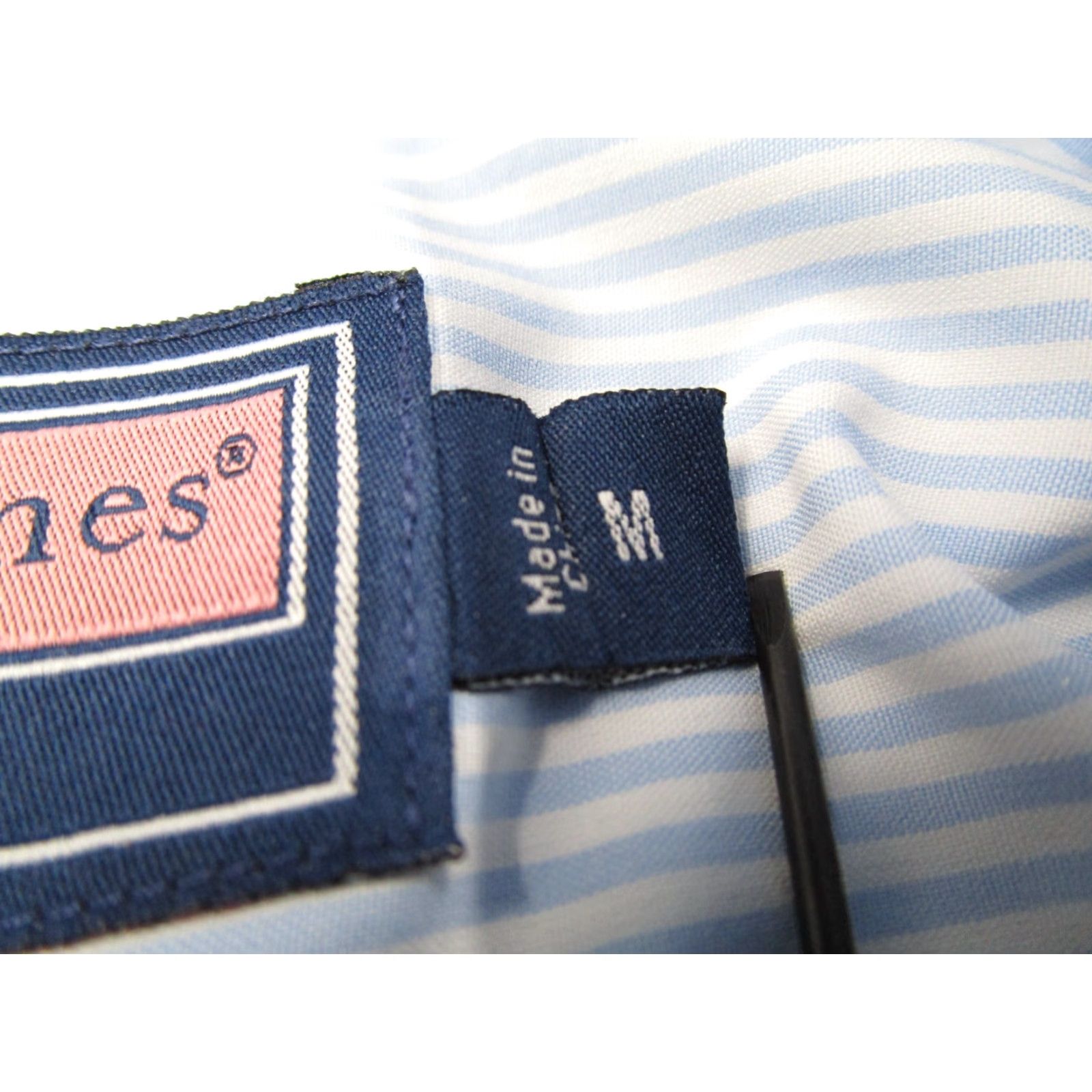 Vineyard Vines VINEYARD VINES Murray Shirt Mens Medium Blue Striped Button-Up Long Sleeve Cotton Classic Preppy Workwear Size US M / EU 48-50 / 2 - 4 Thumbnail