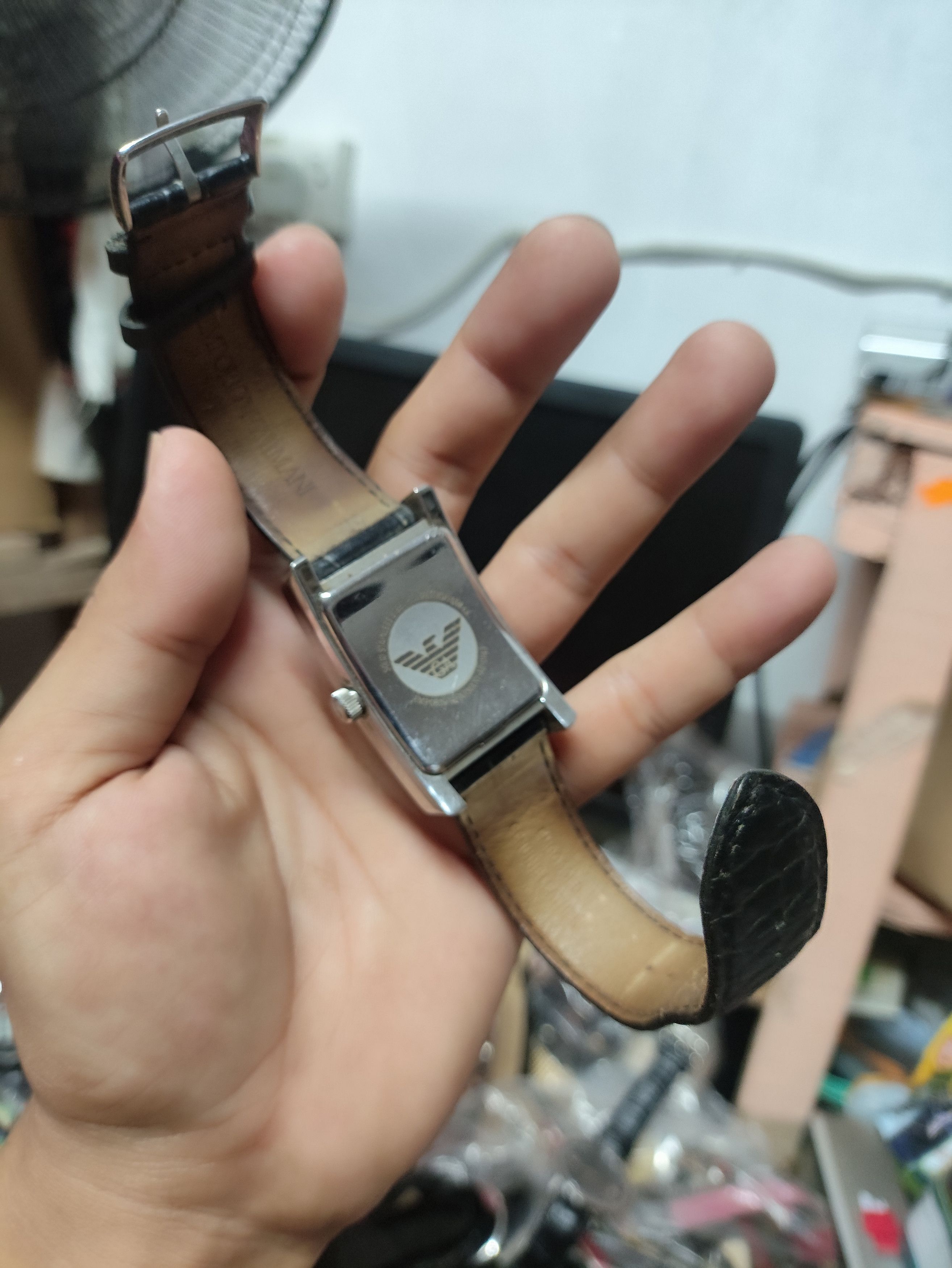Emporio Armani Vintage Emporio Armani Tank Watch (Need Service) Size ONE SIZE - 9 Thumbnail