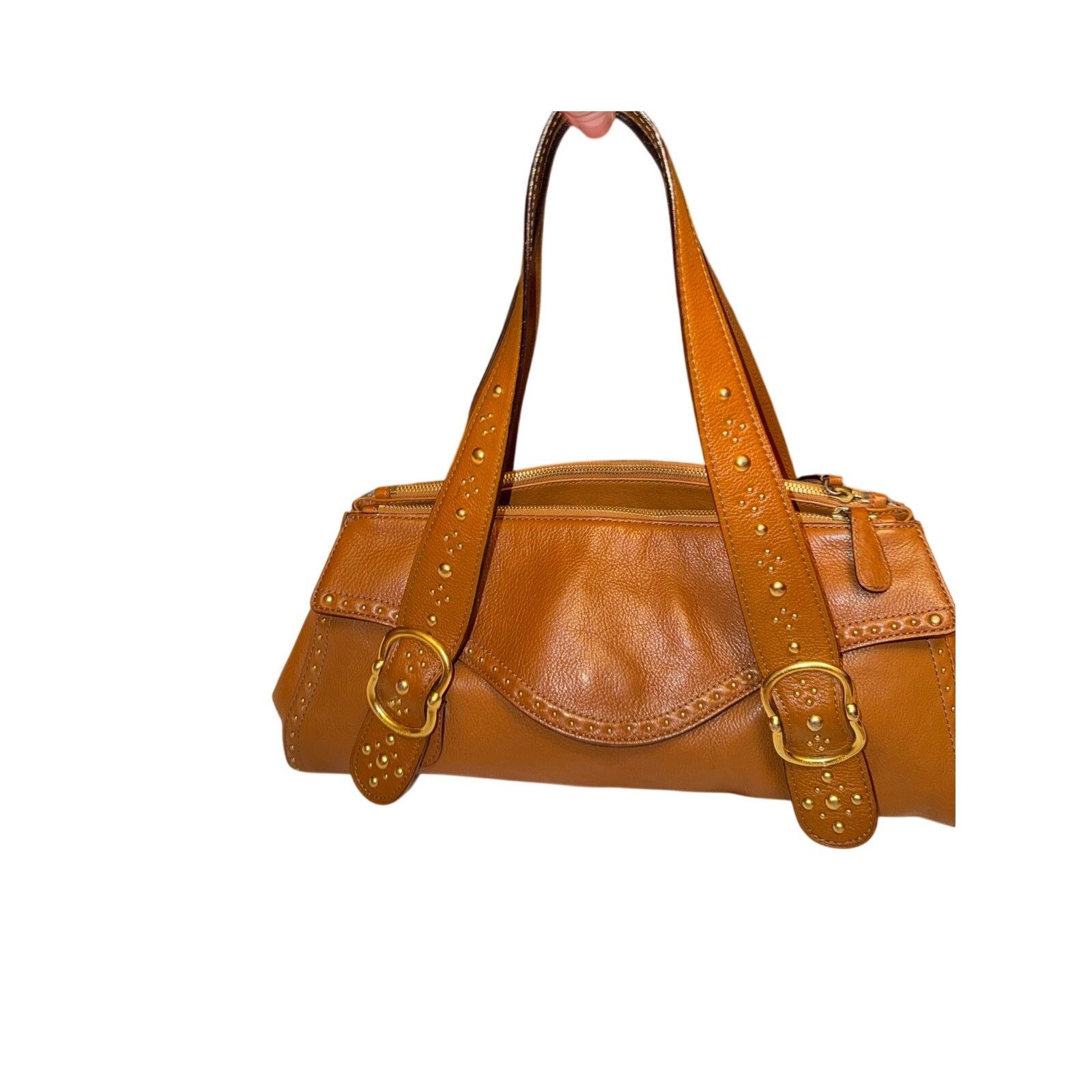 Coach Michael Kors Studded Leather Shoulder Bag Size ONE SIZE - 9 Thumbnail