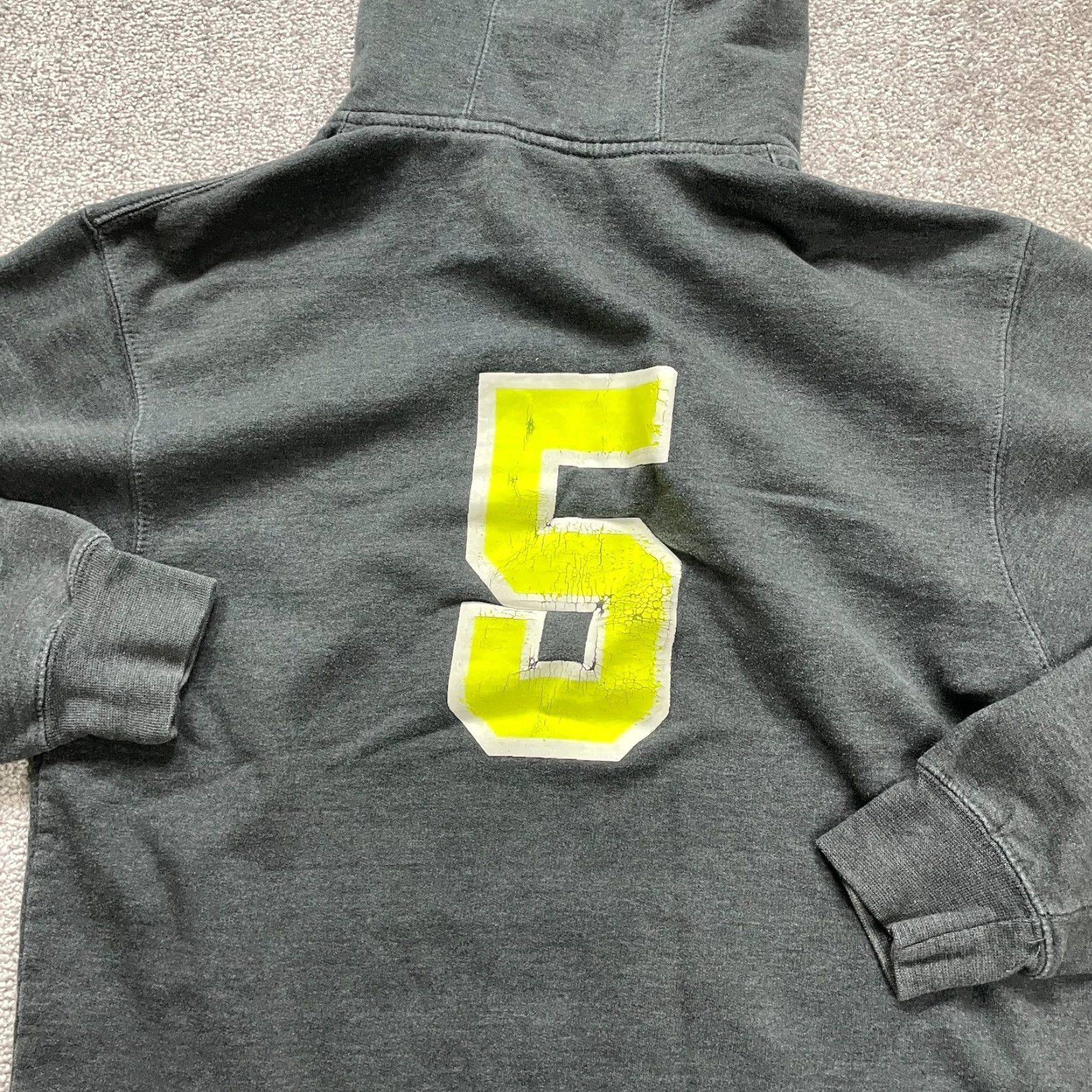 Vintage Pennant Hoodie Unisex Small Gray Graphic Lady Tigers Softball Sports Size US S / EU 44-46 / 1 - 5 Thumbnail