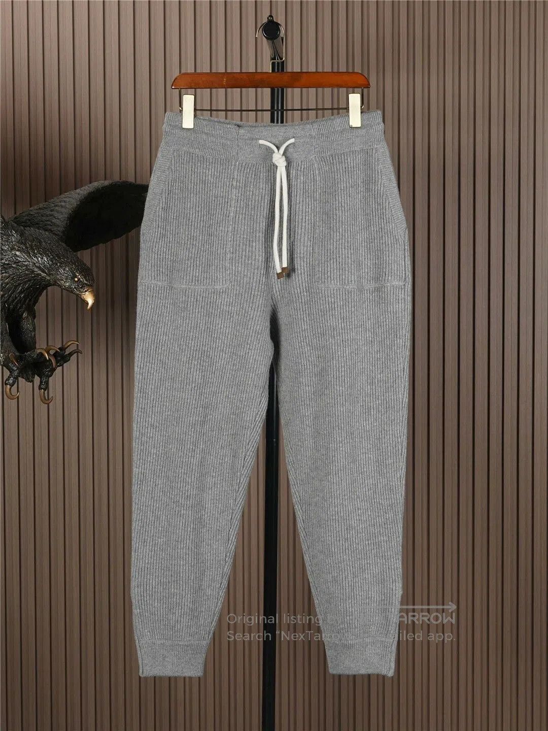 Brunello Cucinelli Brunello Cucinelli Cashmere Ribbed Pants. Size US 38 / EU 54 - 1 Thumbnail