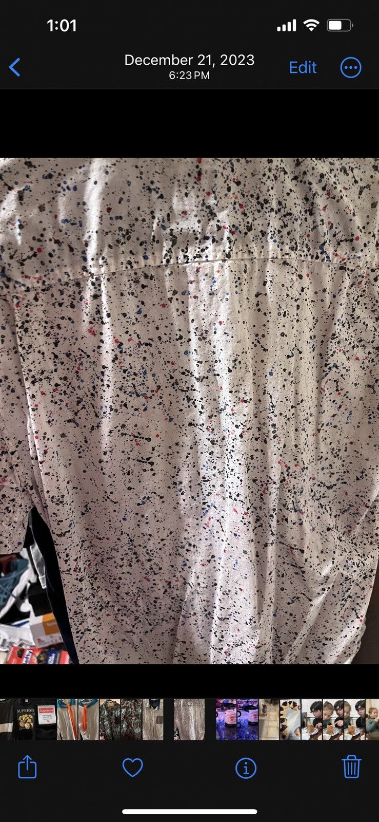 Modern Amusement Paint splatter button up modern amusement Size US L / EU 52-54 / 3 - 1 Thumbnail