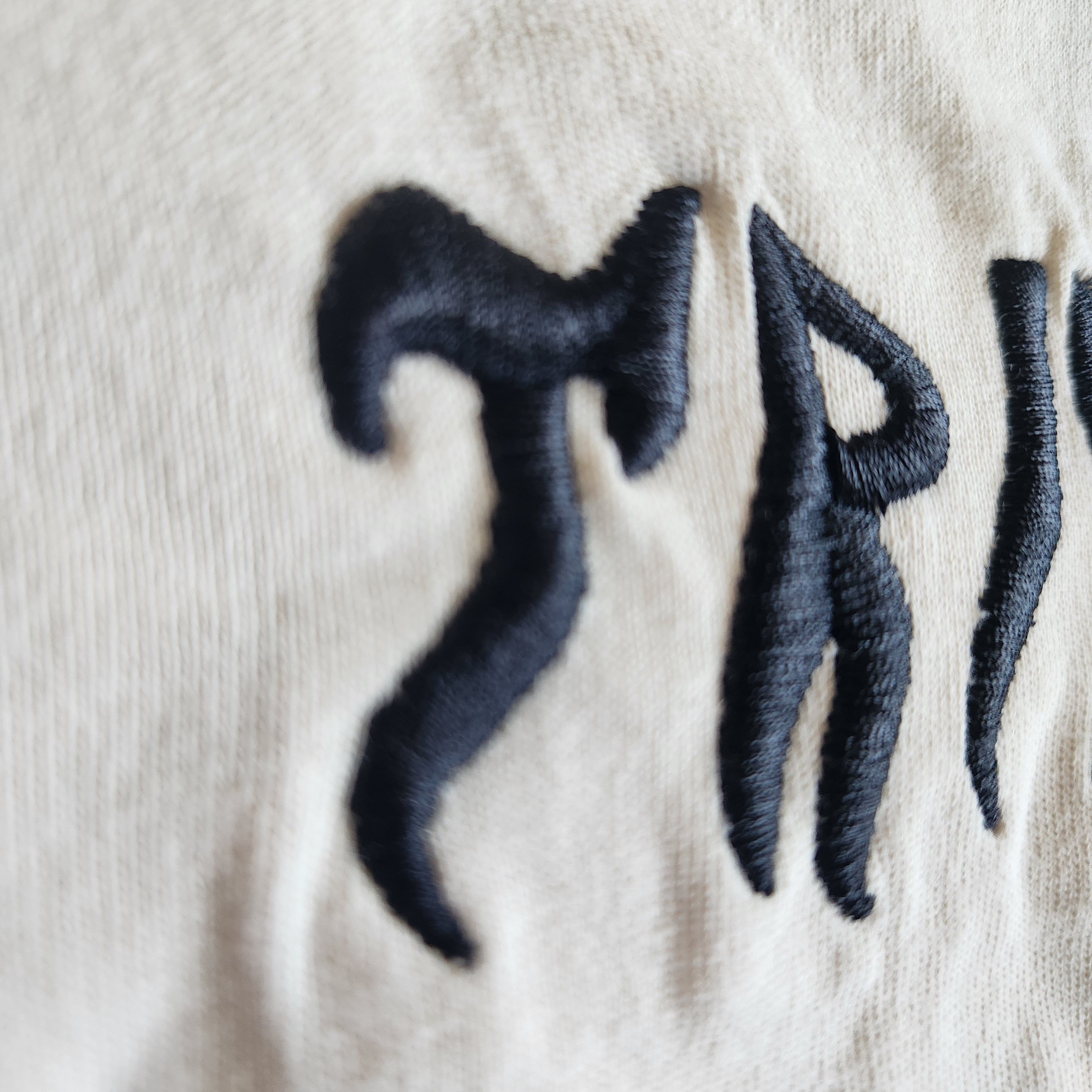 Vintage Trippy Yazbek 100% cotton cream goth black embroidery retro Size S / US 4 / IT 40 - 4 Thumbnail