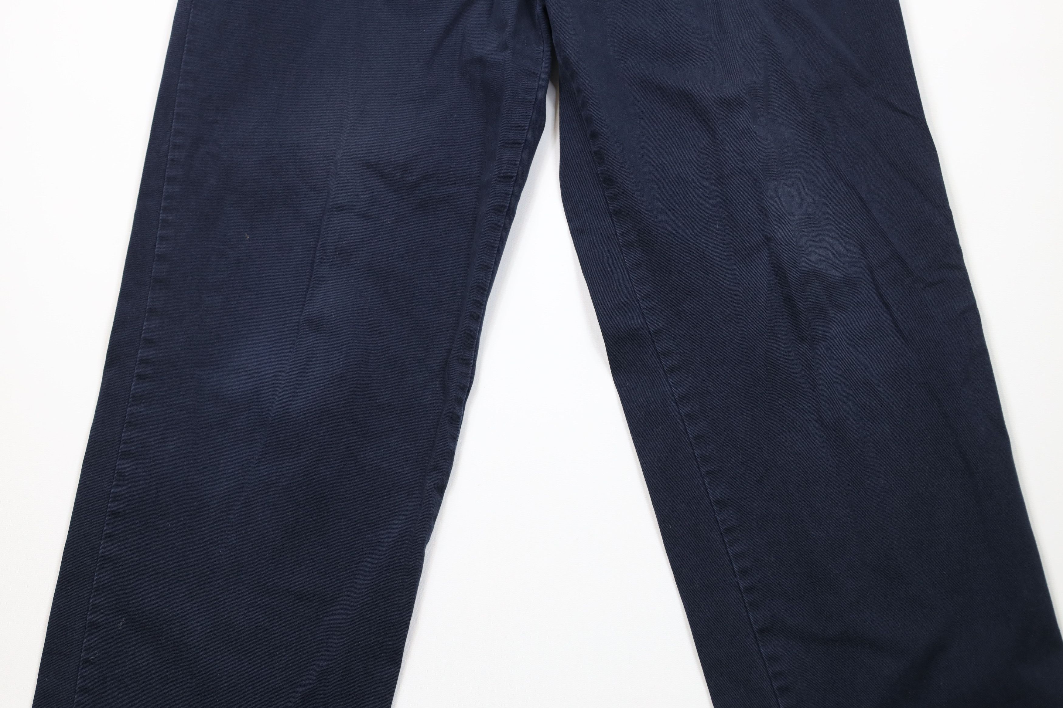 Tommy Hilfiger Vintage Y2K 2004 Tommy Hilfiger Wide Leg Chino Pants Blue Size US 36 / EU 52 - 3 Thumbnail