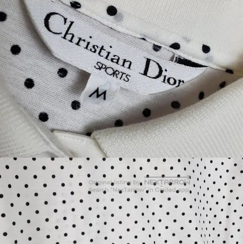 Dior Dior White Polka Dot Long Sleeve T. Size M / US 6-8 / IT 42-44 - 7 Thumbnail