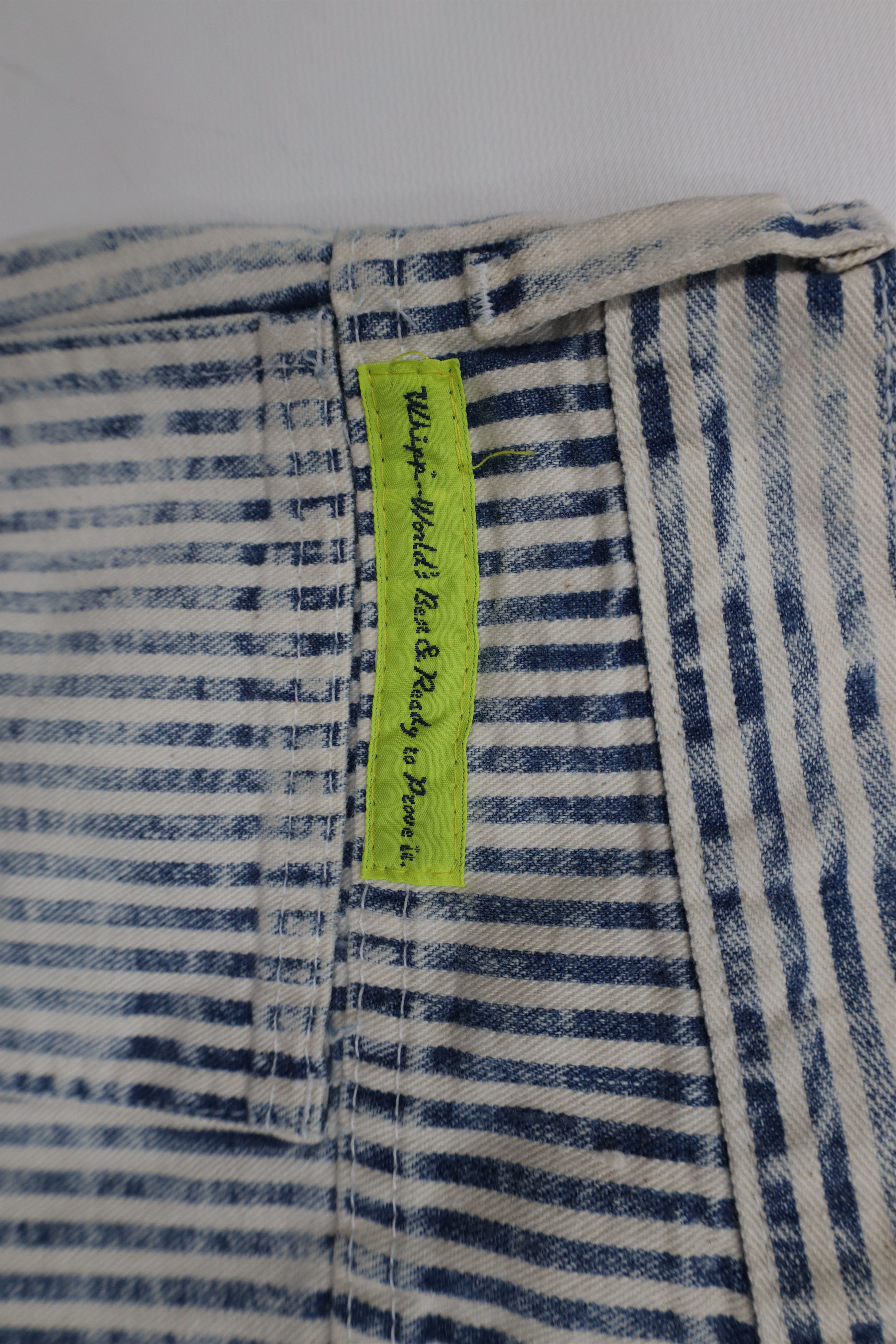 Vintage Vintage 90s Streetwear Hickory Striped Tapered Leg Jeans Size 26" / US 2 / IT 38 - 14 Thumbnail