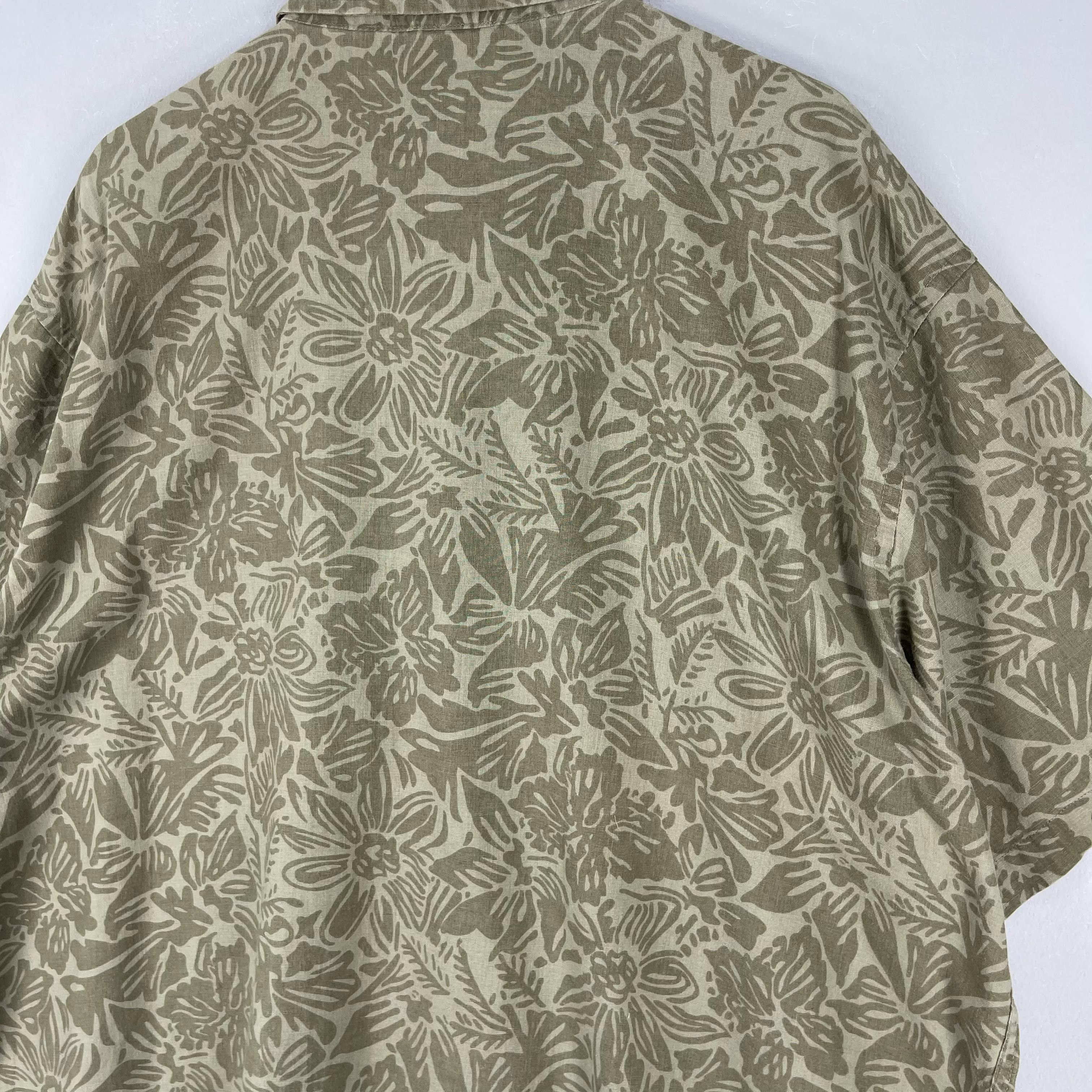 Vintage Vintage OLD NAVY Hawaii Hibiscus Floral Motive Shirt Size US XXL / EU 58 / 5 - 11 Thumbnail