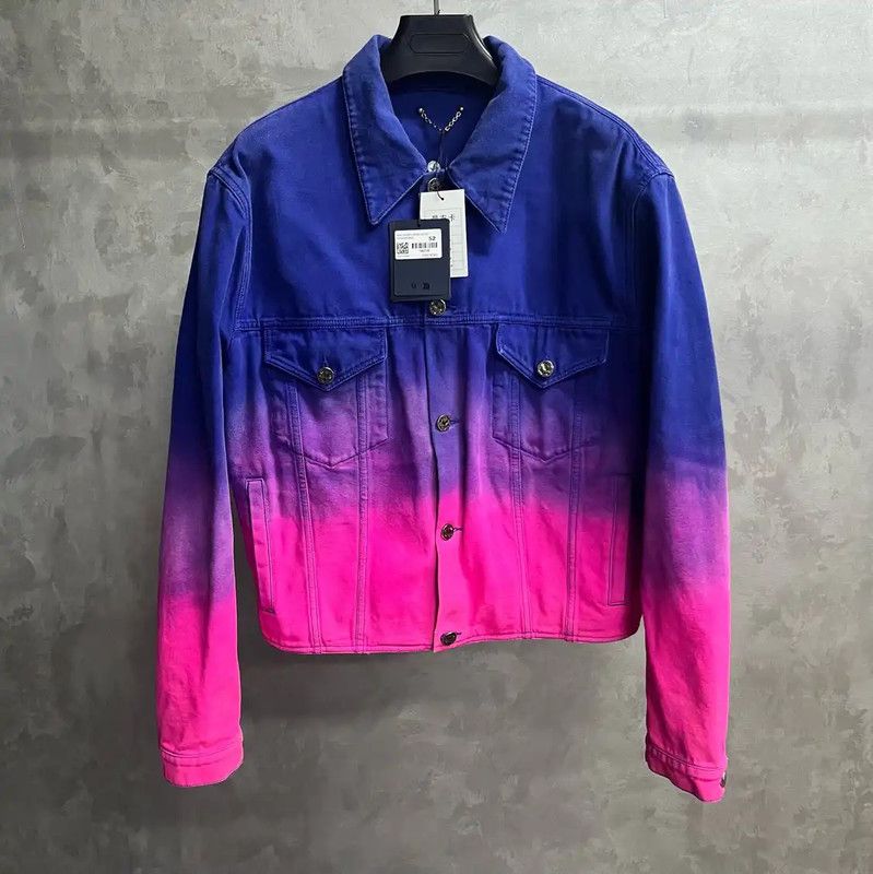 Louis Vuitton Louis Vuitton XXL Multicolor Denim Jacket 0089 Size US XXL / EU 58 / 5 - 1 Thumbnail