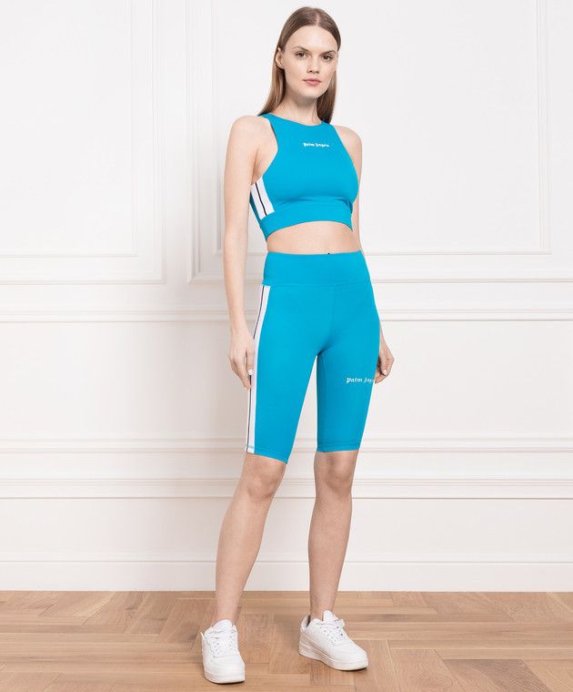 Palm Angels o1y1125 Tank Top in Azure/White Size XS / US 0-2 / IT 36-38 - 2 Thumbnail