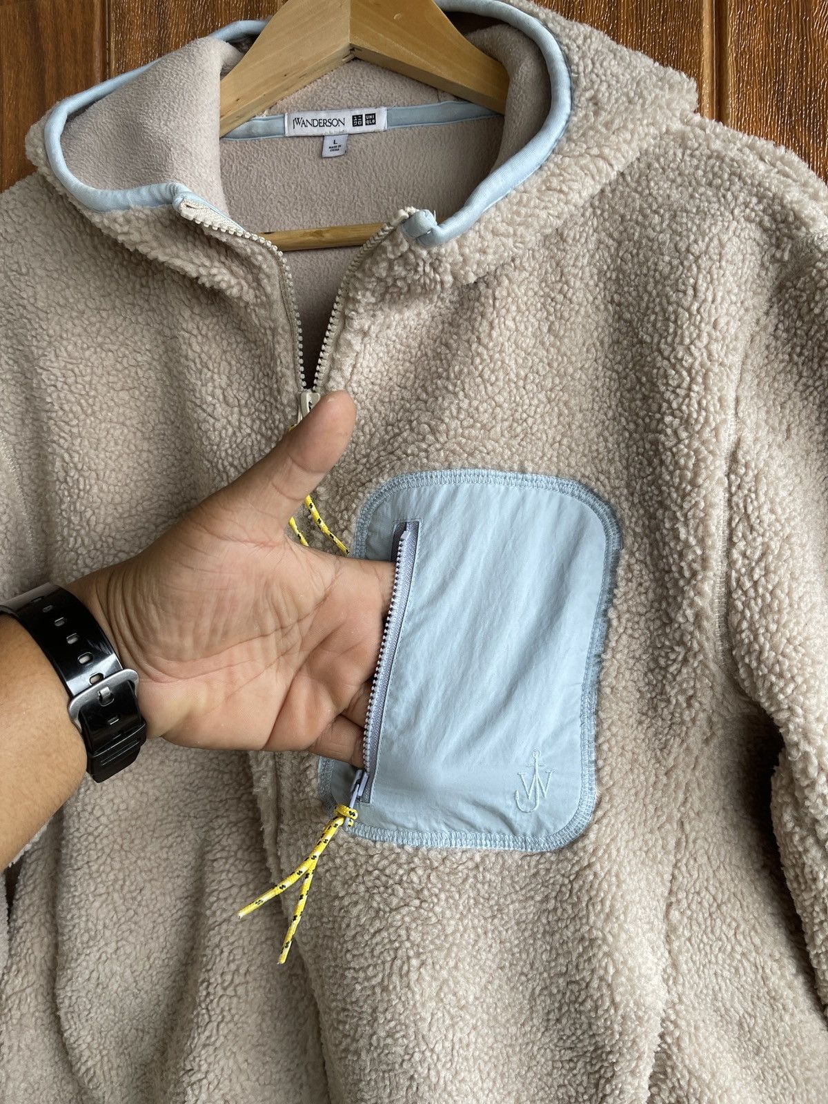 JW Anderson × Uniqlo LastDrop🔥Rare‼️J.W.Anderson Uniqlo Fleece Zipper HoodedJacket Size US L / EU 52-54 / 3 - 7 Thumbnail