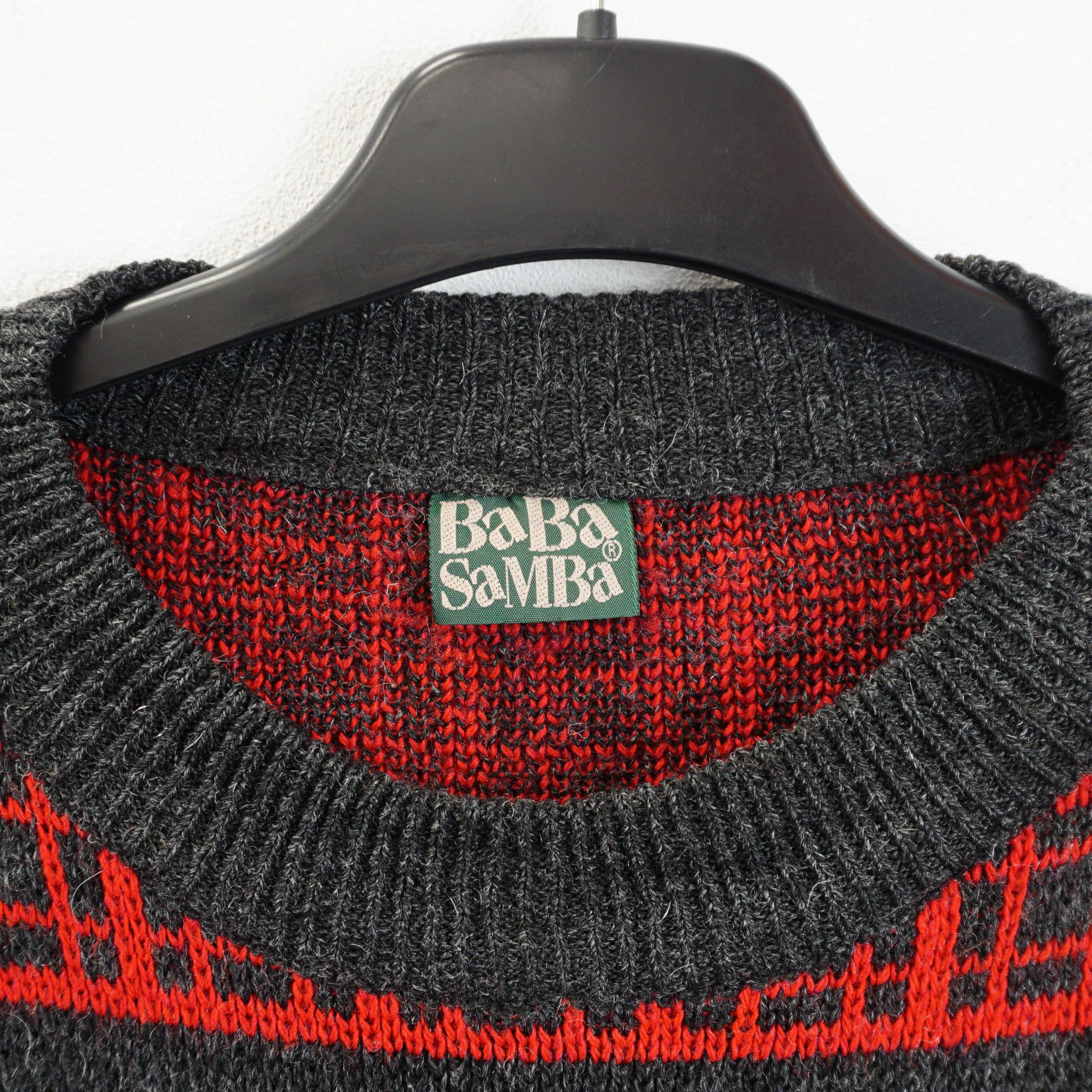 Vintage Archive 1990's Knitted Embroidery Sweater Size US S / EU 44-46 / 1 - 3 Thumbnail