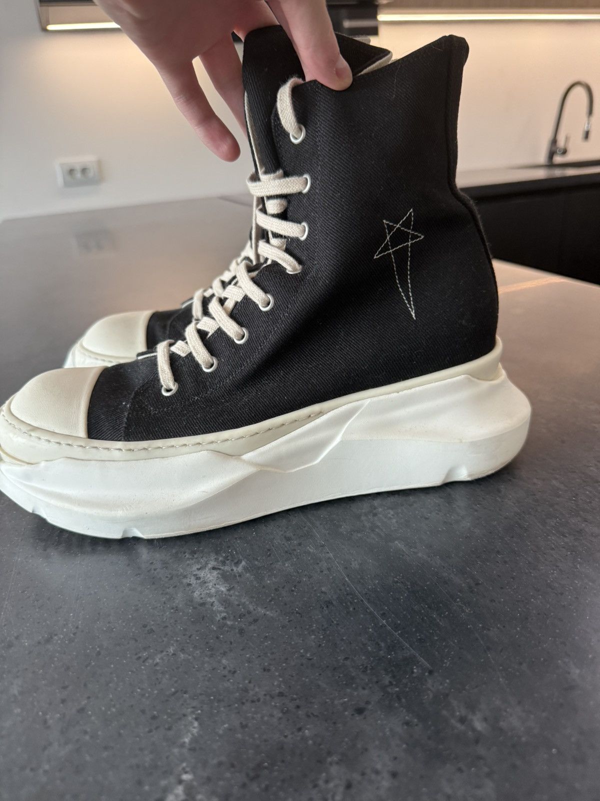 RICK OWENS DRKSHDW ハイトップ キャンバス スニーカー Rick Owens drkshdw Penta Double Bumper High-Top Sneakers