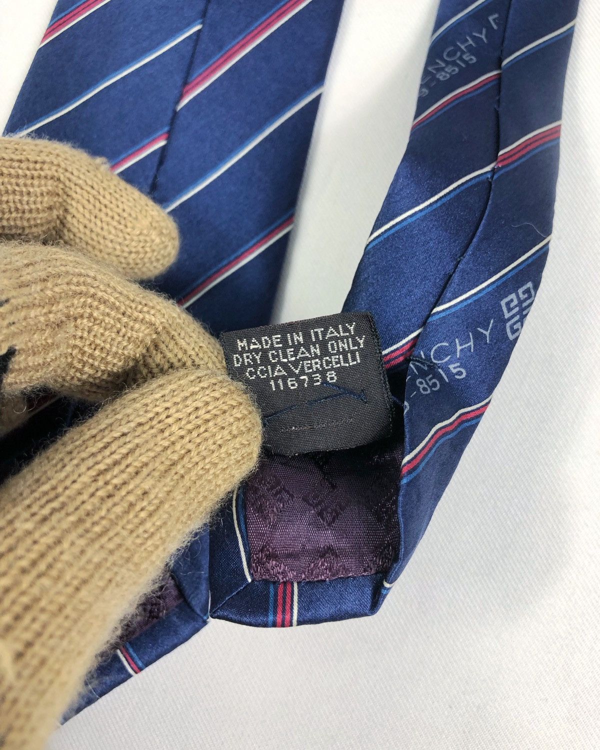 Givenchy Rare Vintage Givenchy Gentleman Silk Tie Size ONE SIZE - 10 Thumbnail