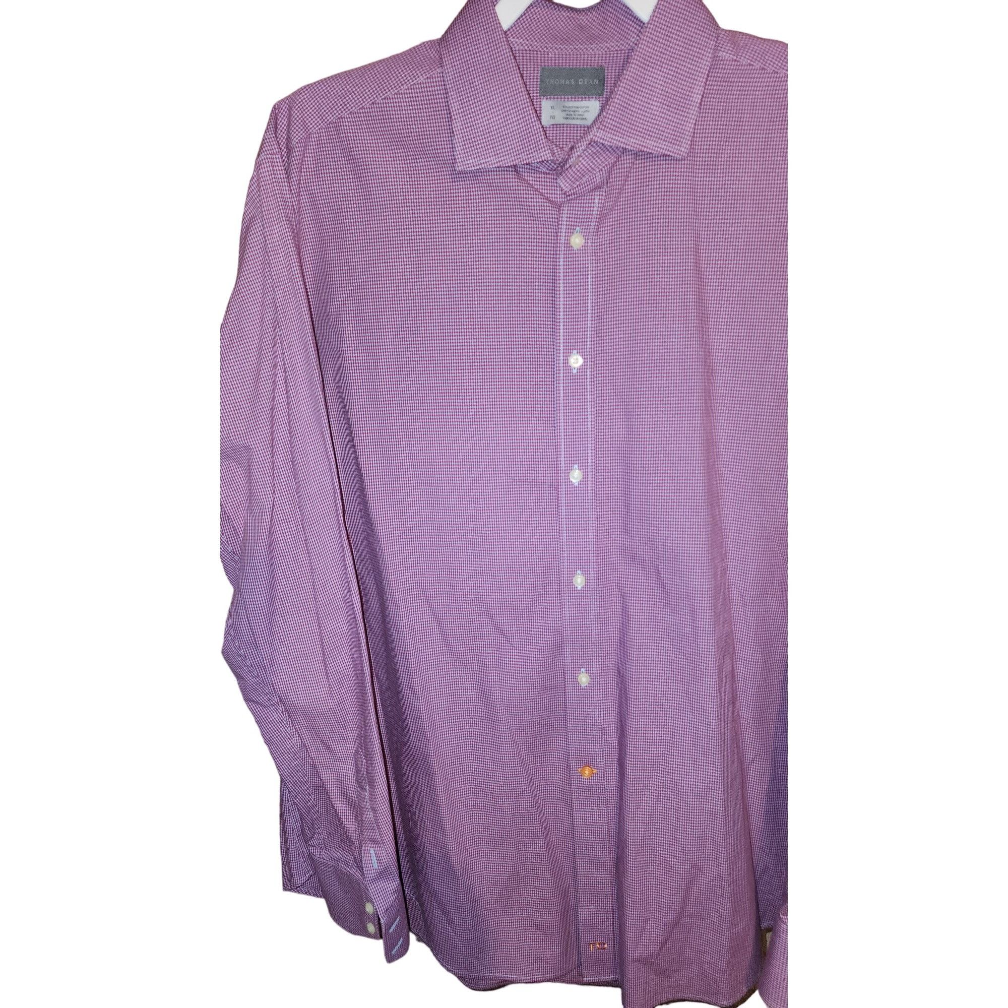 Thomas Dean Mens XL Thomas Dean Long Sleeve Button Down Shirt SfPf Home Size US XL / EU 56 / 4 - 3 Thumbnail
