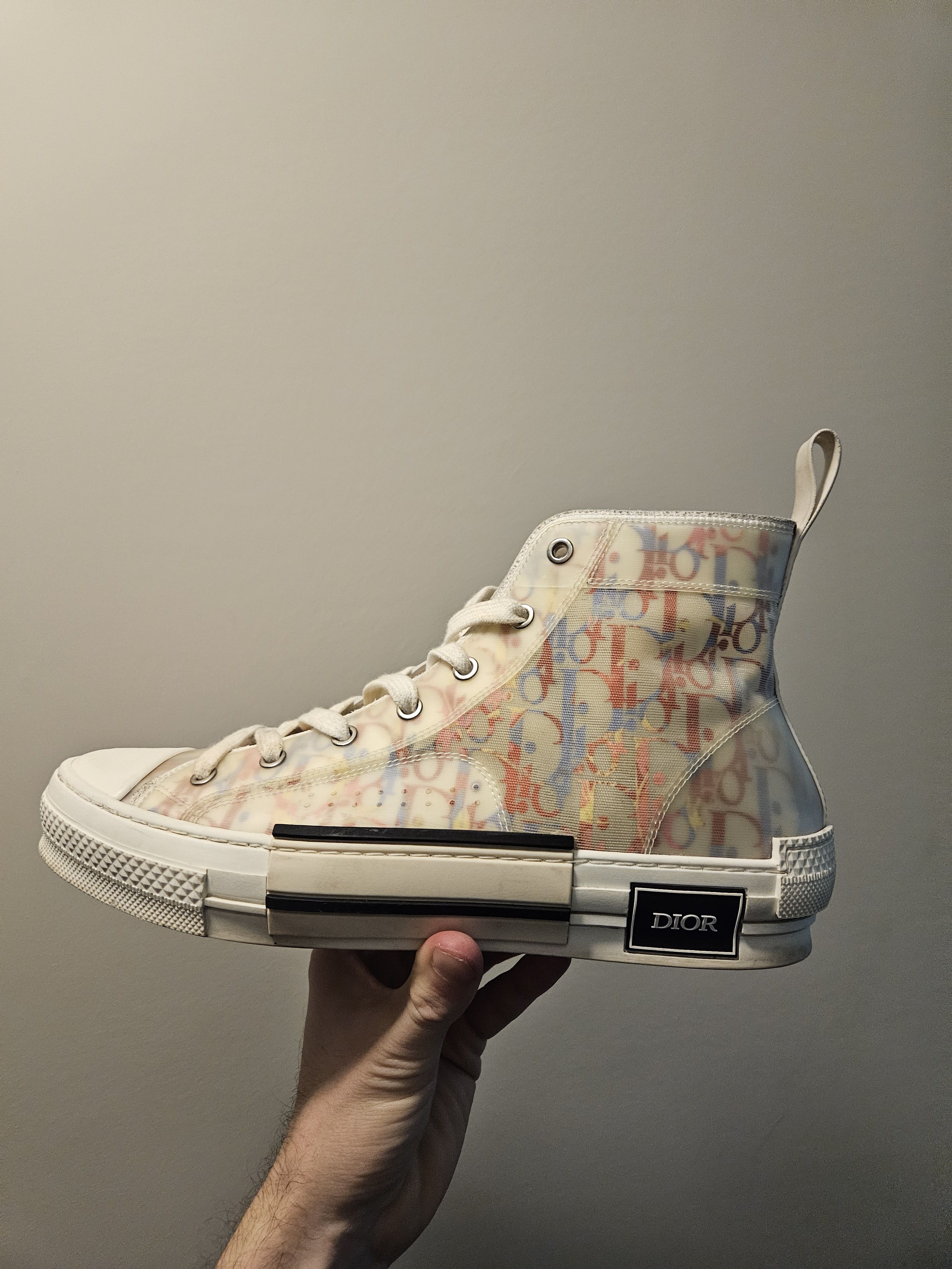 Dior Multicolor Oblique Mesh and PVC B23 Sneakers Size US 9 / EU 42 - 2 Thumbnail