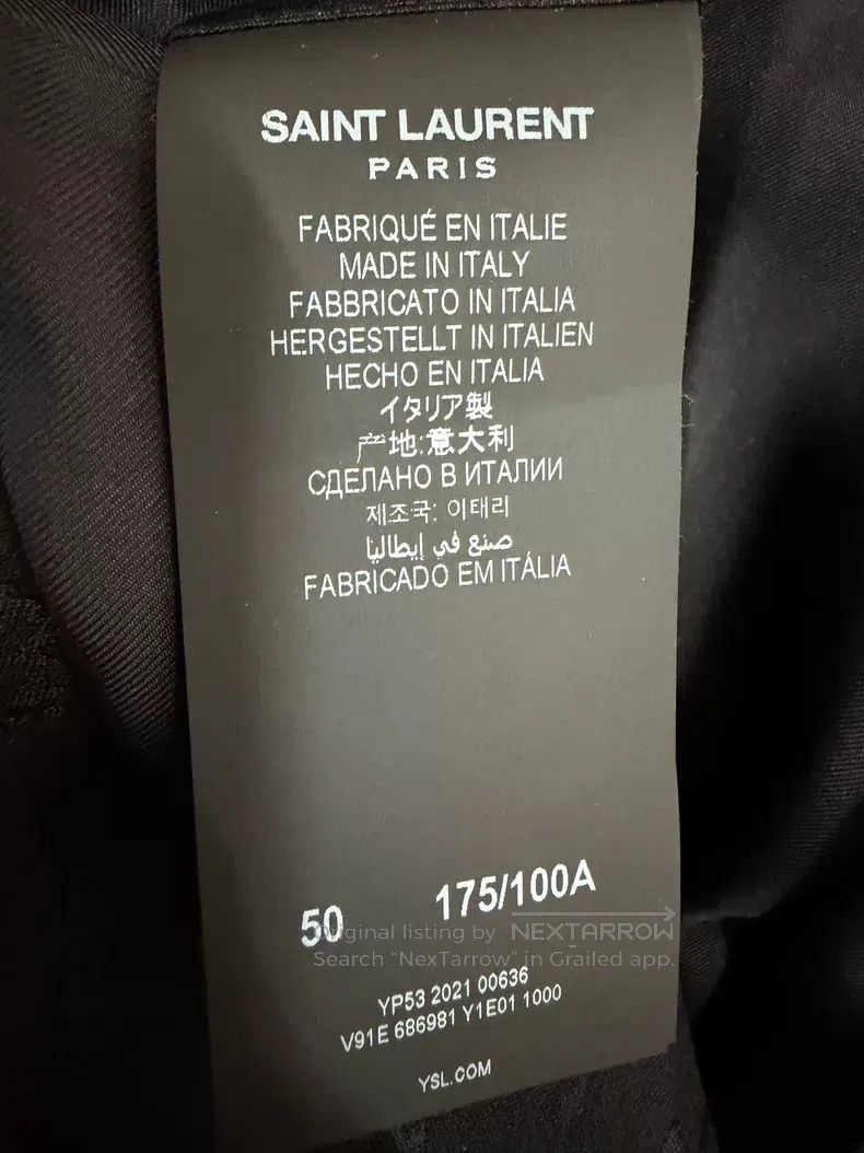 Saint Laurent Paris Saint Laurent Paris Floral Jacquard Single-breasted Notche Size US M / EU 48-50 / 2 - 6 Thumbnail