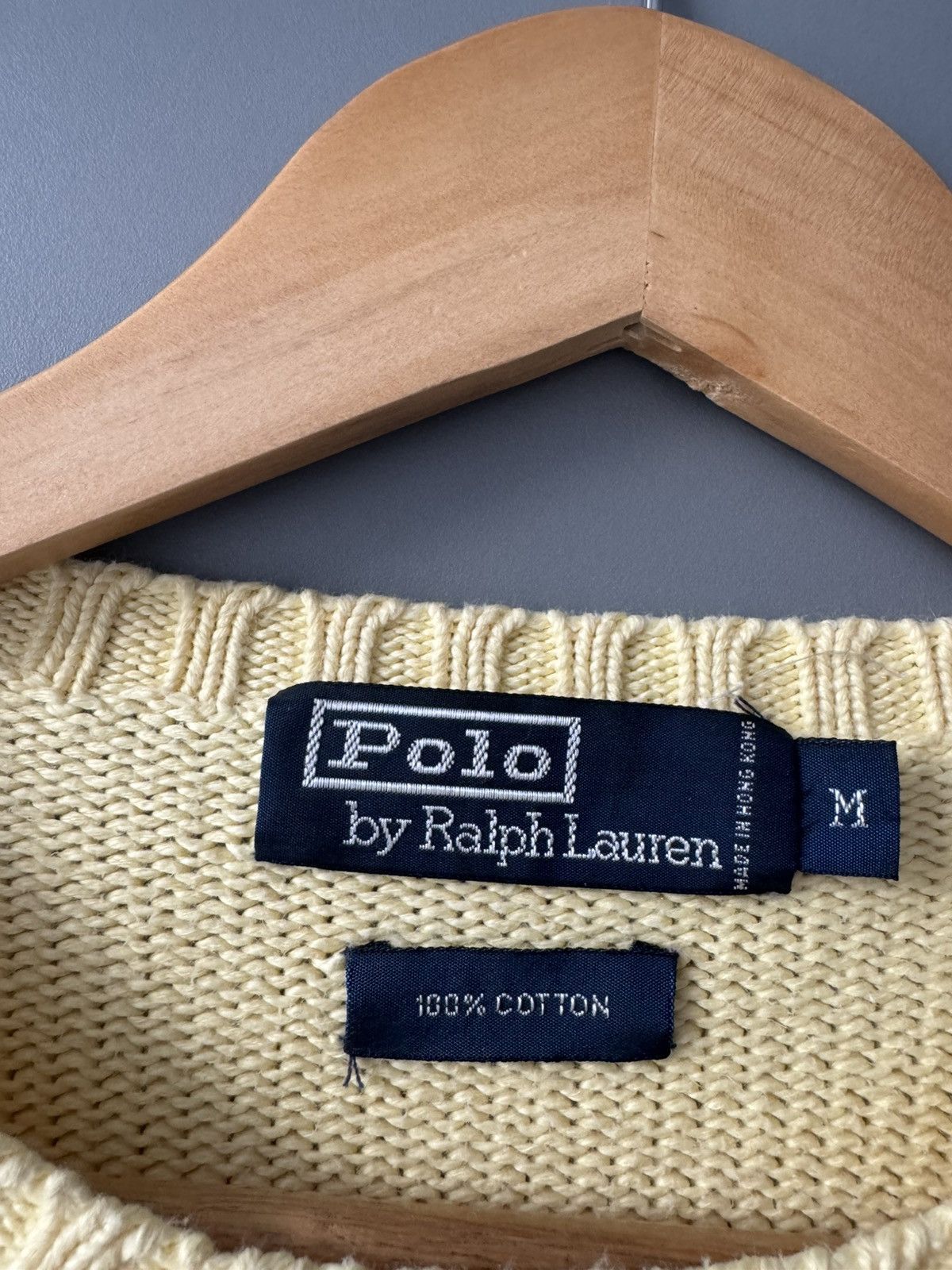 Polo Ralph Lauren Vintage Polo Ralph Lauren Yellow Knit Sweater Size US XL / EU 56 / 4 - 3 Thumbnail