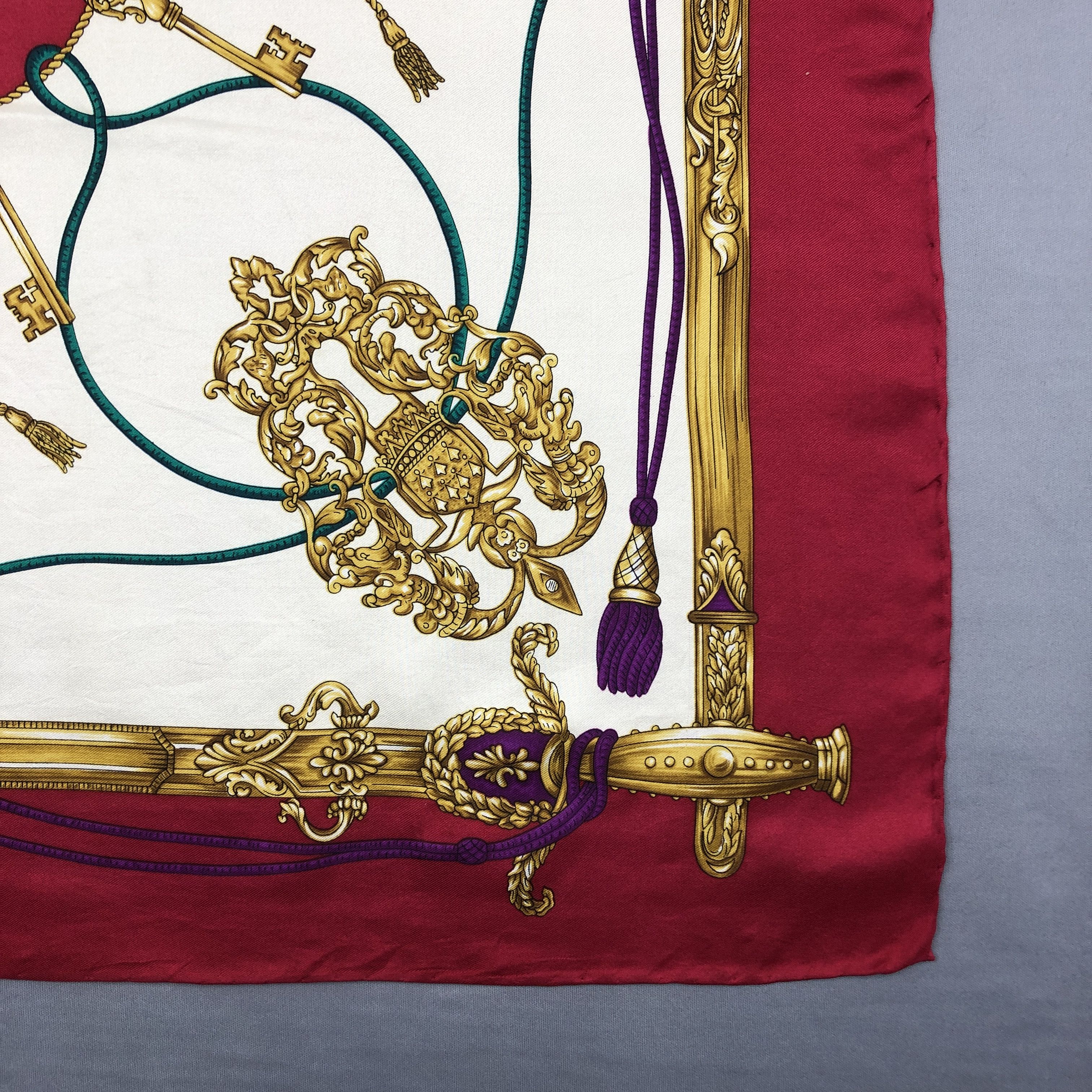 Japanese Brand Vintage SILK Scarf Twill Stole Wraps Scarves - GF60015 Size ONE SIZE - 6 Thumbnail