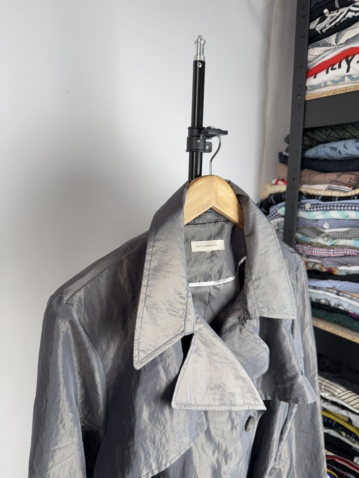 Japanese Brand Vintage Avant Garde Women’s Nylon Trench Jacket Y2K Size XL / US 12-14 / IT 48-50 - 3 Thumbnail