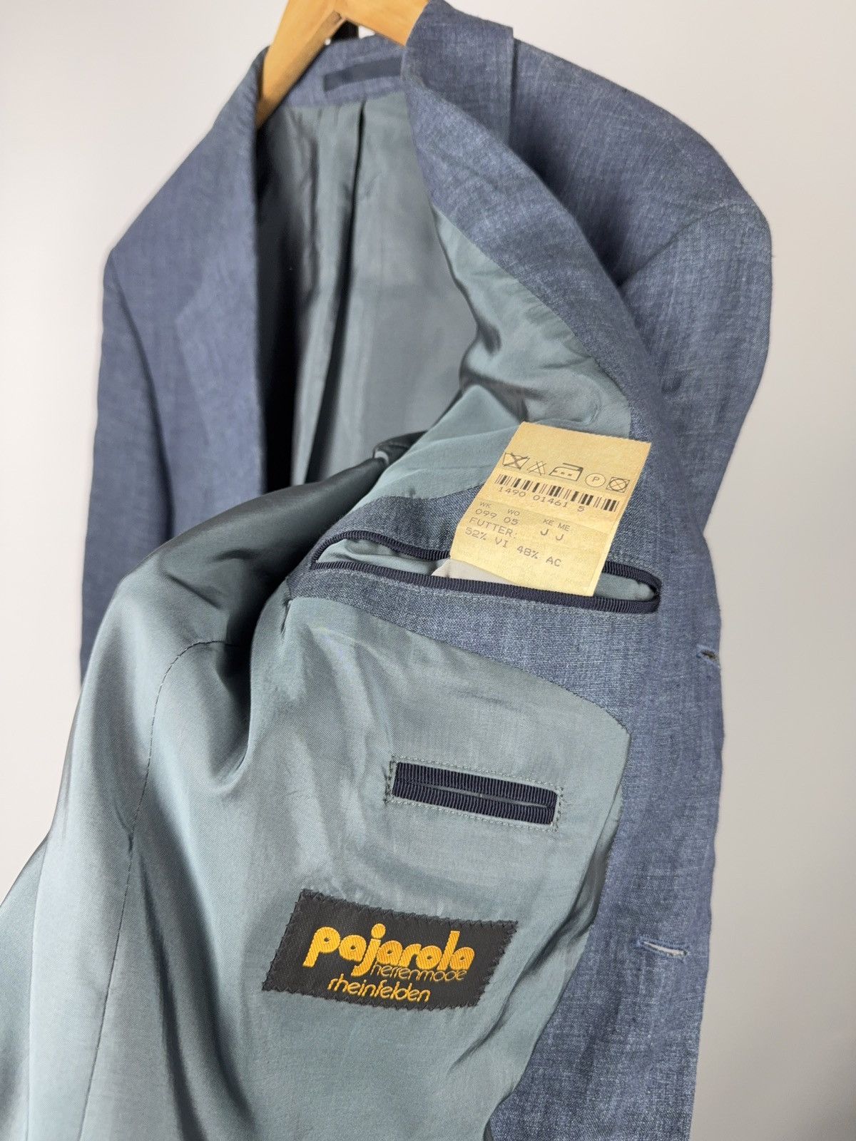 Hugo Boss Luxury Boss Hugo Boss Linen Blazer Maputo Blue 3 Button EU50 Size 40R - 12 Thumbnail