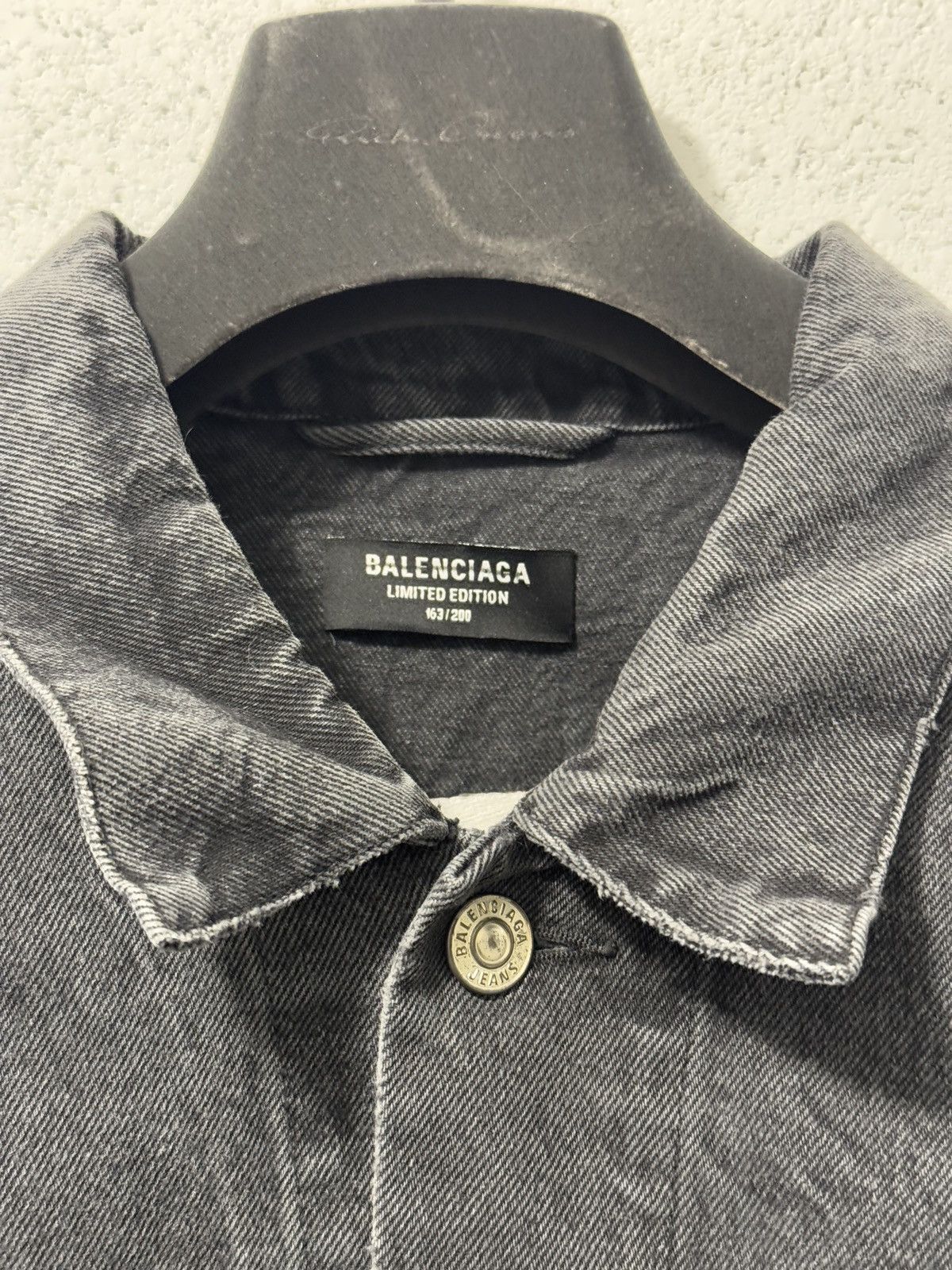 Balenciaga *RARE* 163/200 BALENCIAGA X FORTNITE DEMNA GREY DENIM JACKET Size US M / EU 48-50 / 2 - 4 Thumbnail