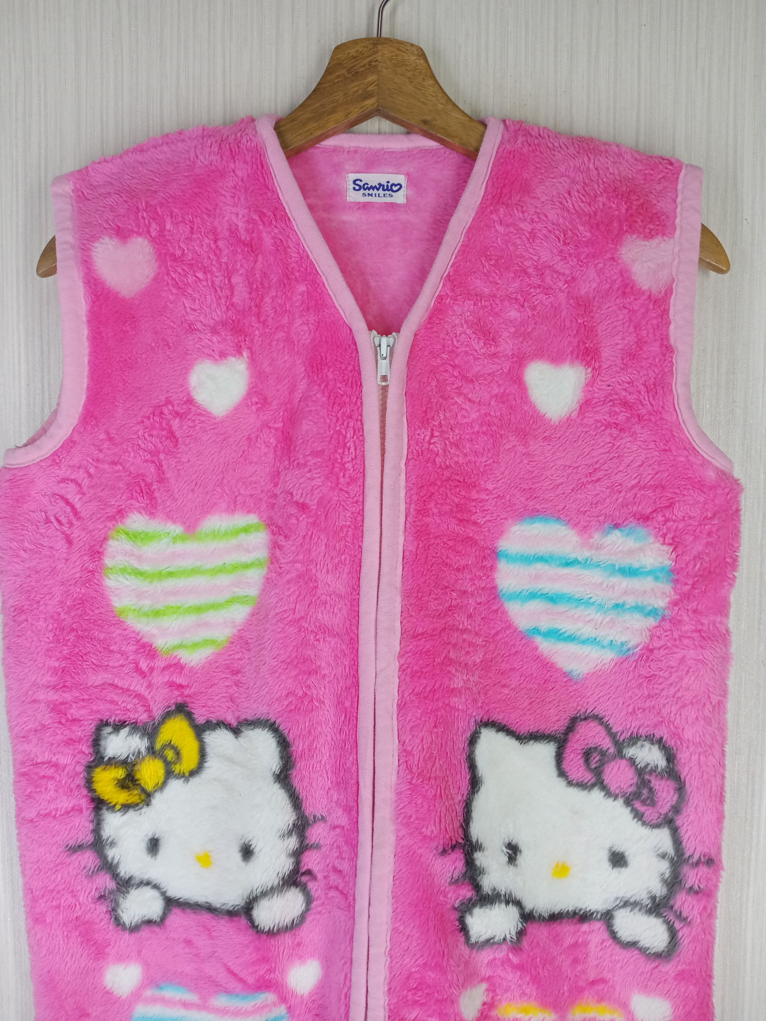 Cartoon Network Vintage Sanrio Hello Kitty Japanese Anime Fleece Vest Size M / US 6-8 / IT 42-44 - 2 Thumbnail