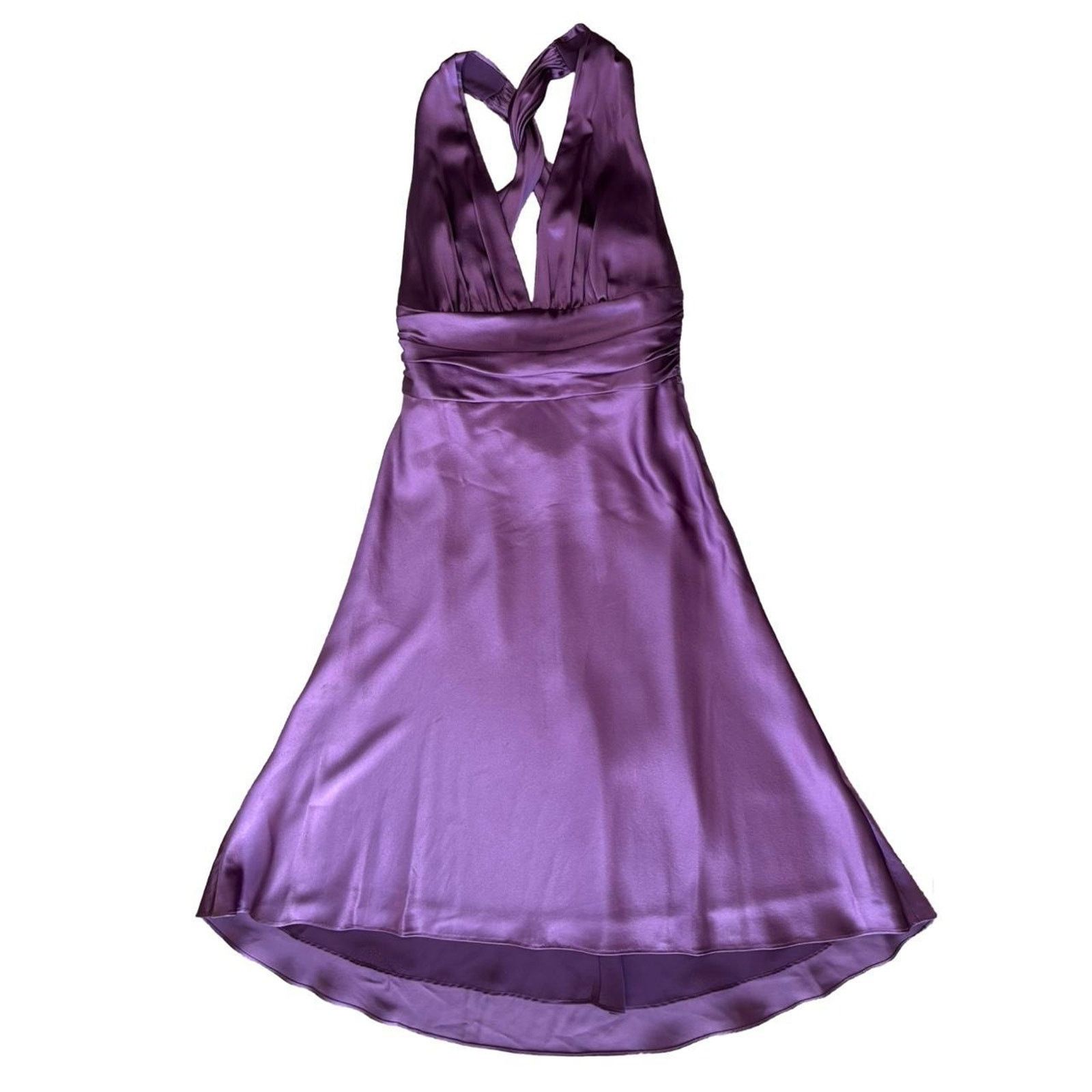 Nicole Miller Y2k prom dress fairy grunge purple sz 4 Nicole miller silk Size S / US 4 / IT 40 - 1 Thumbnail