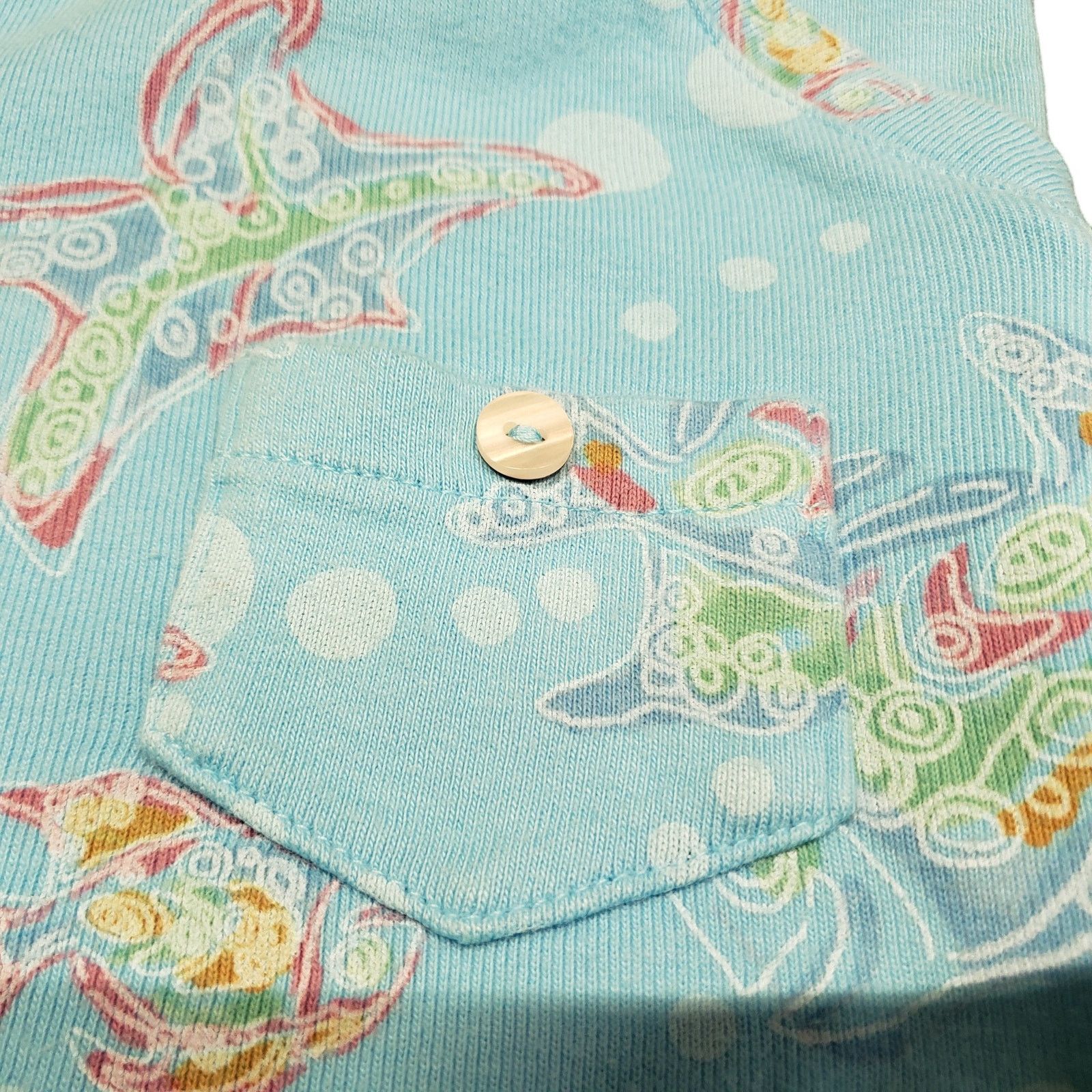 Other Freshly Produce Womens Pj Set Size Small 100% Cotton Sea Tur Size 28" / US 6 / IT 42 - 8 Thumbnail