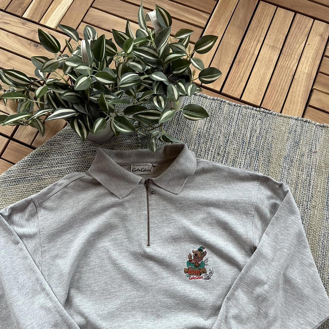 Designer Vintage Y2K Carlo Colucci Logo Half Zip Jumper Size US M / EU 48-50 / 2 - 3 Thumbnail