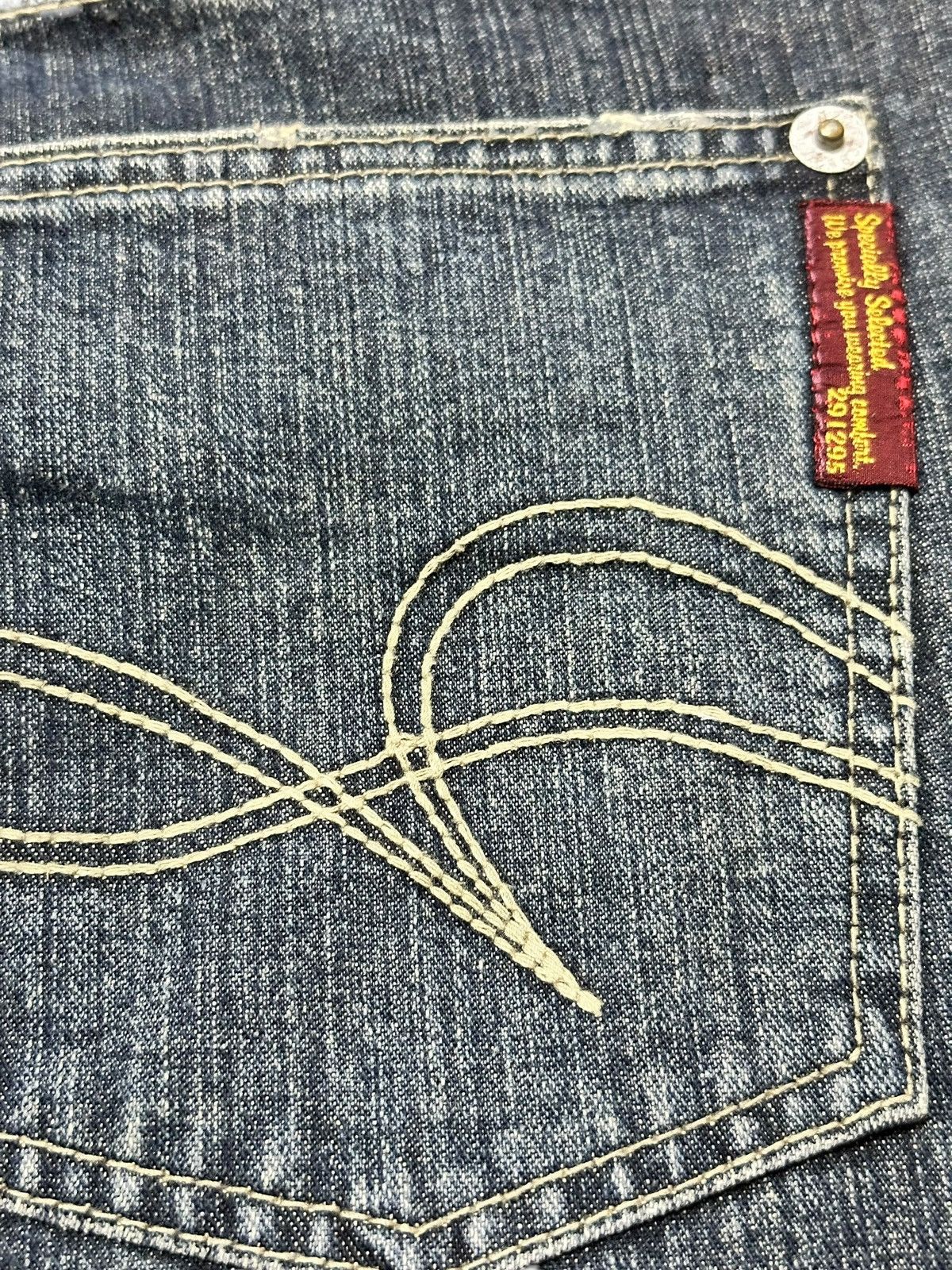 20471120 Vintage 291295 Homme Distressed Baggy Wide Leg Denim Size US 32 / EU 48 - 6 Thumbnail