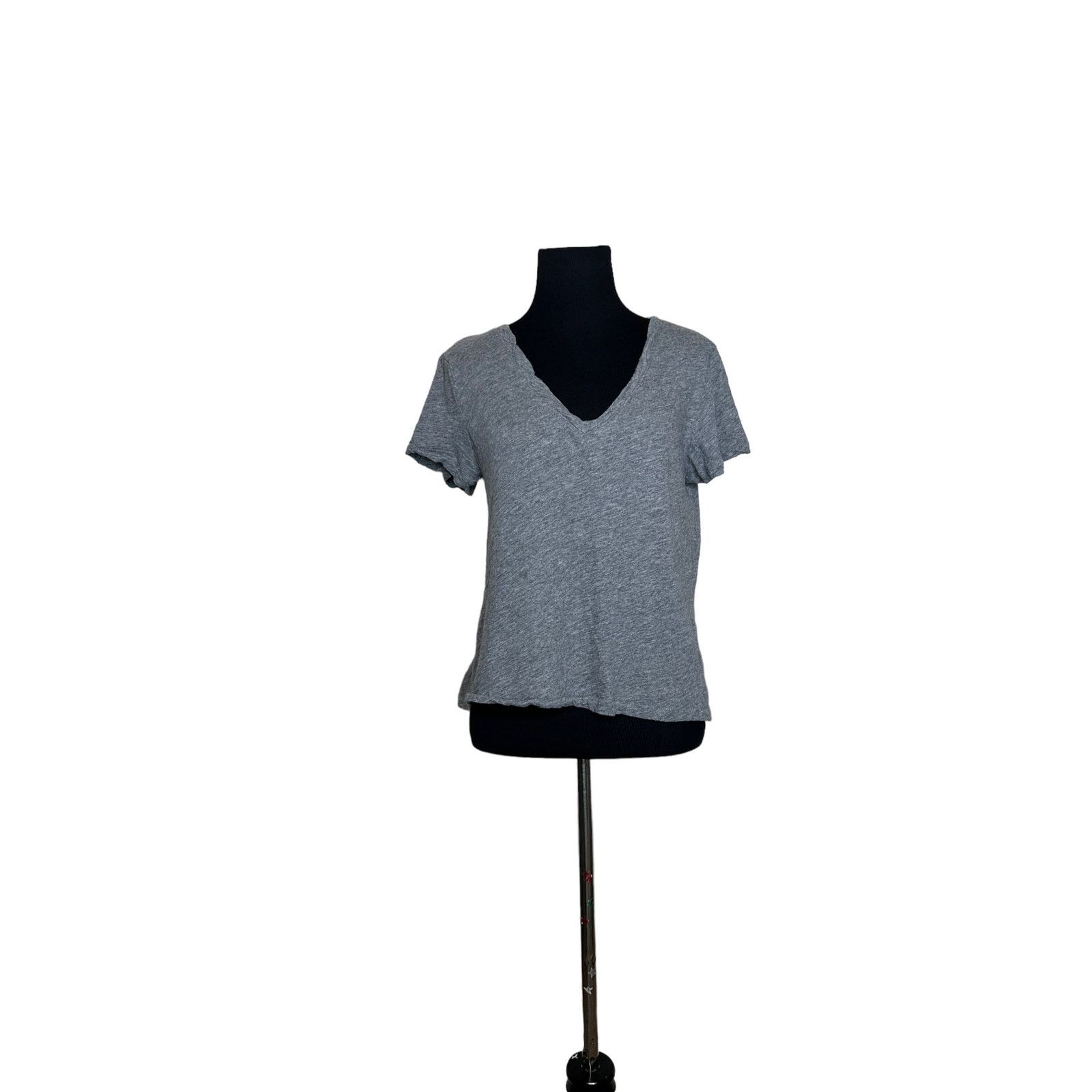Madewell Madewell gray v neck casual short sleeves tee size XS Size XS / US 0-2 / IT 36-38 - 2 Thumbnail