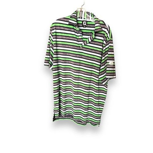 Other Vintage PJ, White, Green, Gray And Black Stripe Short Sleeve Size US M / EU 48-50 / 2 - 4 Thumbnail